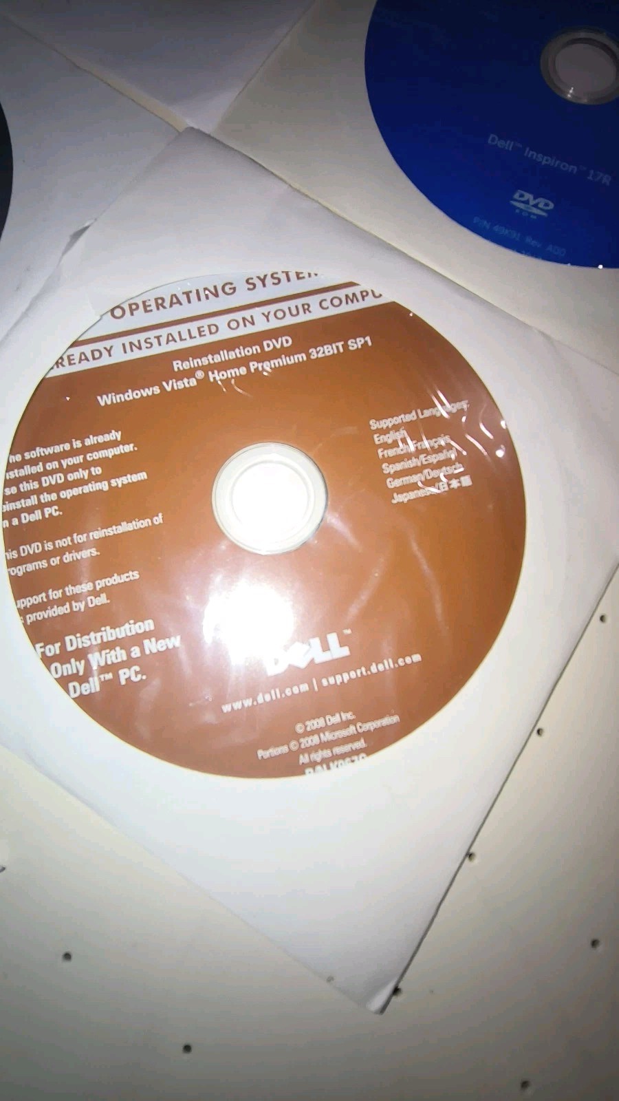 Inspiron 17R 1545 XPS L5 DELL OPERATING SYSTEM DRIVERS UTILITIES DISCS Windows 7