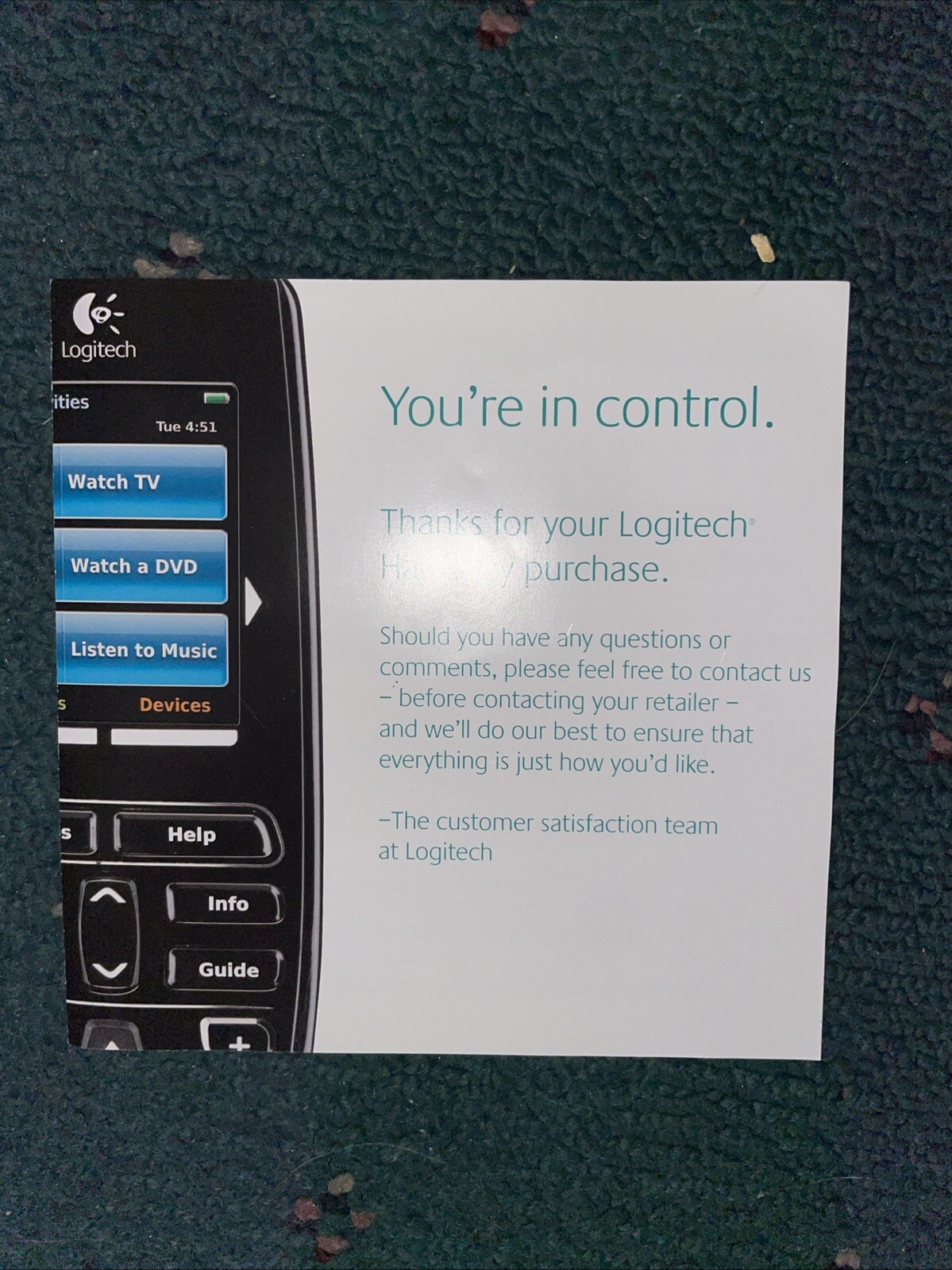 Logitech Harmony Advanced Universal Remote 676Guide &2 Face Plates & 2,Cables