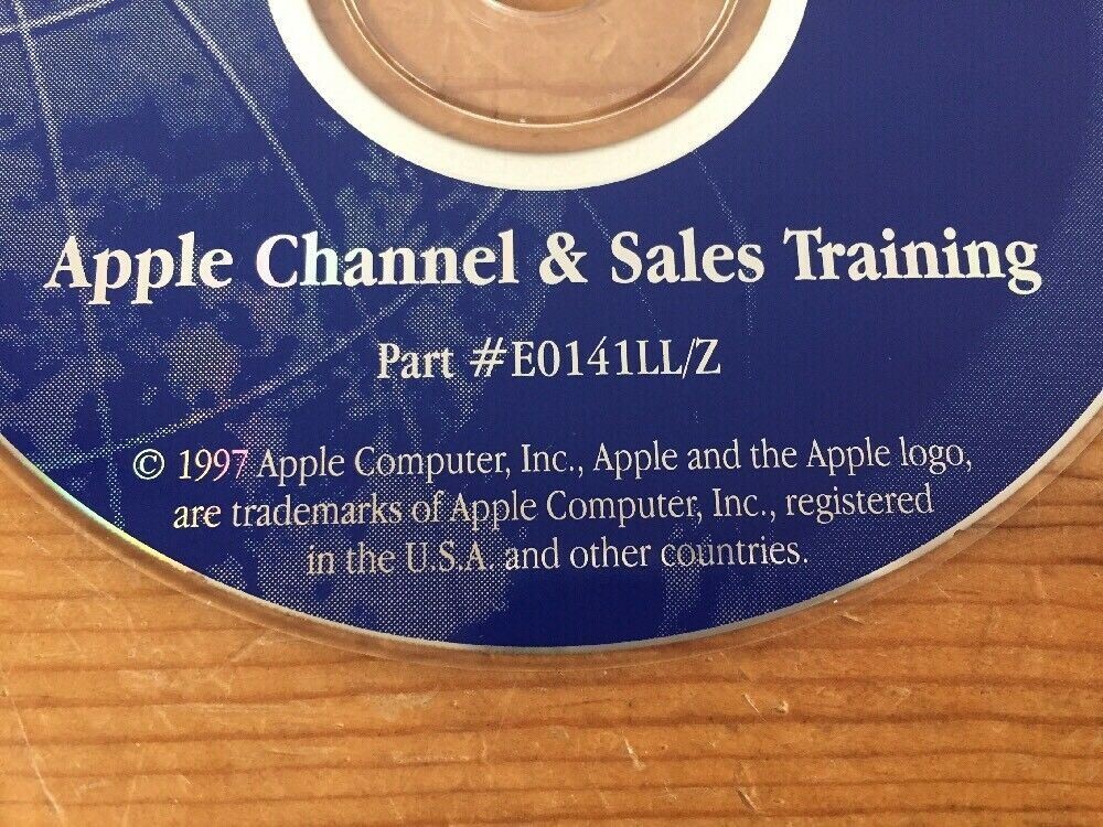 Set of 2 1997 Macintosh Mac OS 8 Fundamental Sales Marketing Training Tools CDs
