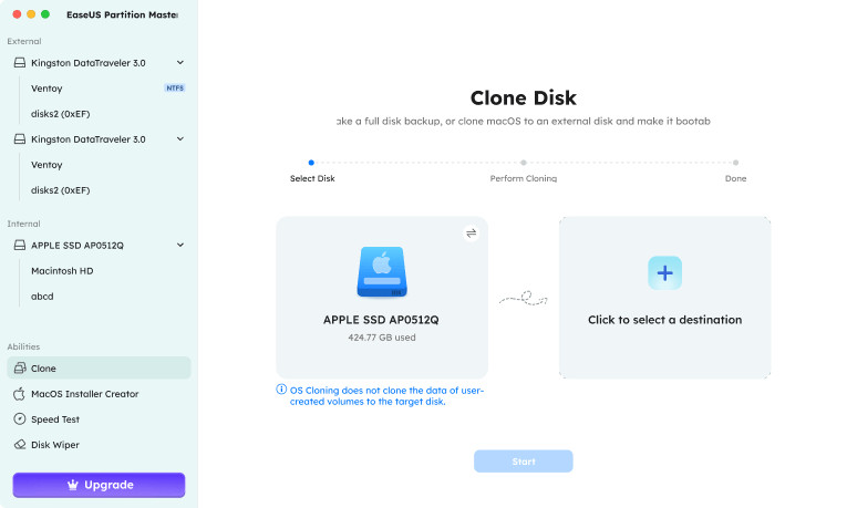 EaseUS Partition Master for Mac All-in-one Disk Utility Software Mac Lifetime