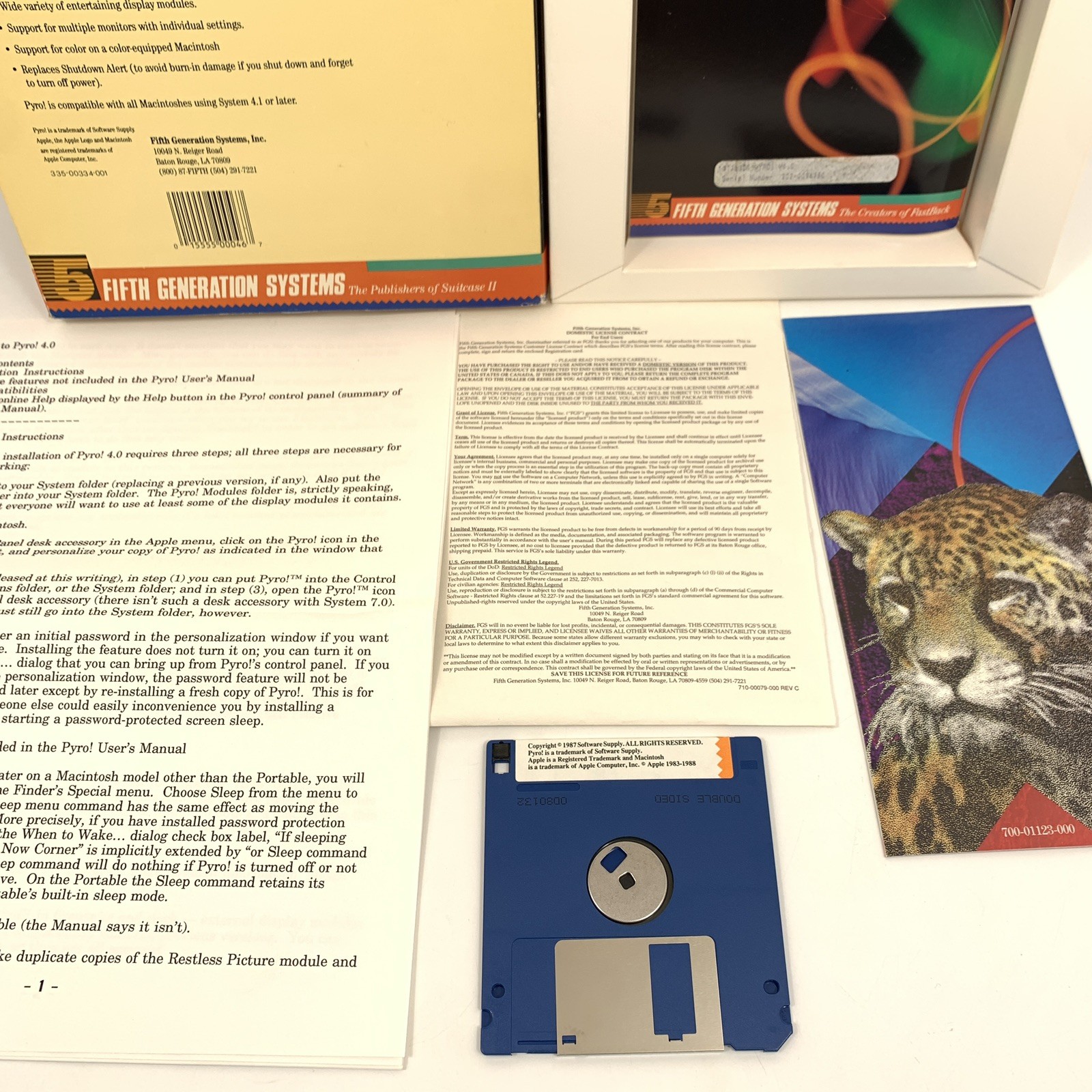 Vintage PYRO Macintosh Apple 3.5″ Hard Disk Screen Saver Fifth Generation System
