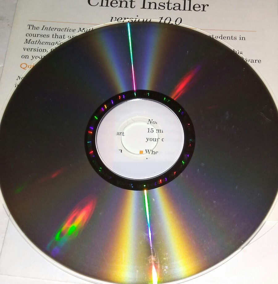RARE Plato Interactive Mathematics Client Installer CD – Scratch Free Disc #XD10