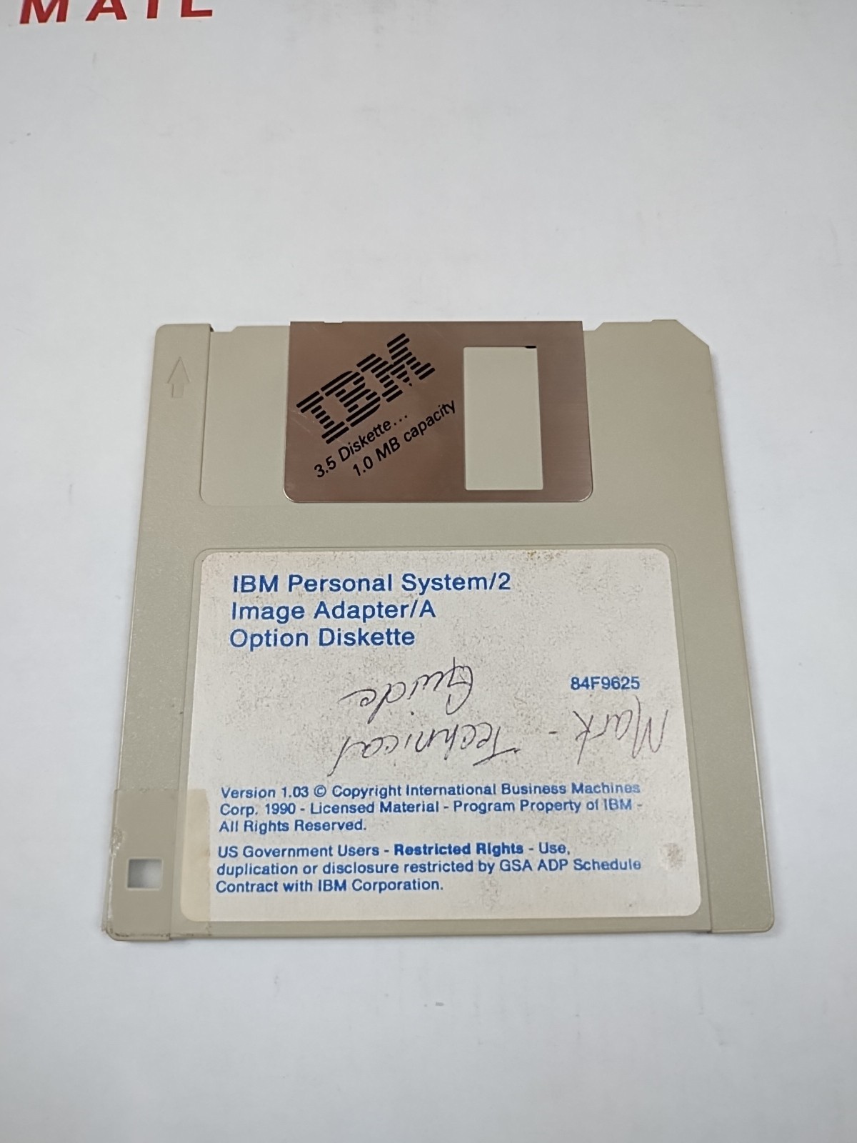 IBM Personal System/2 Option Compatibility and Reference Diskette Information