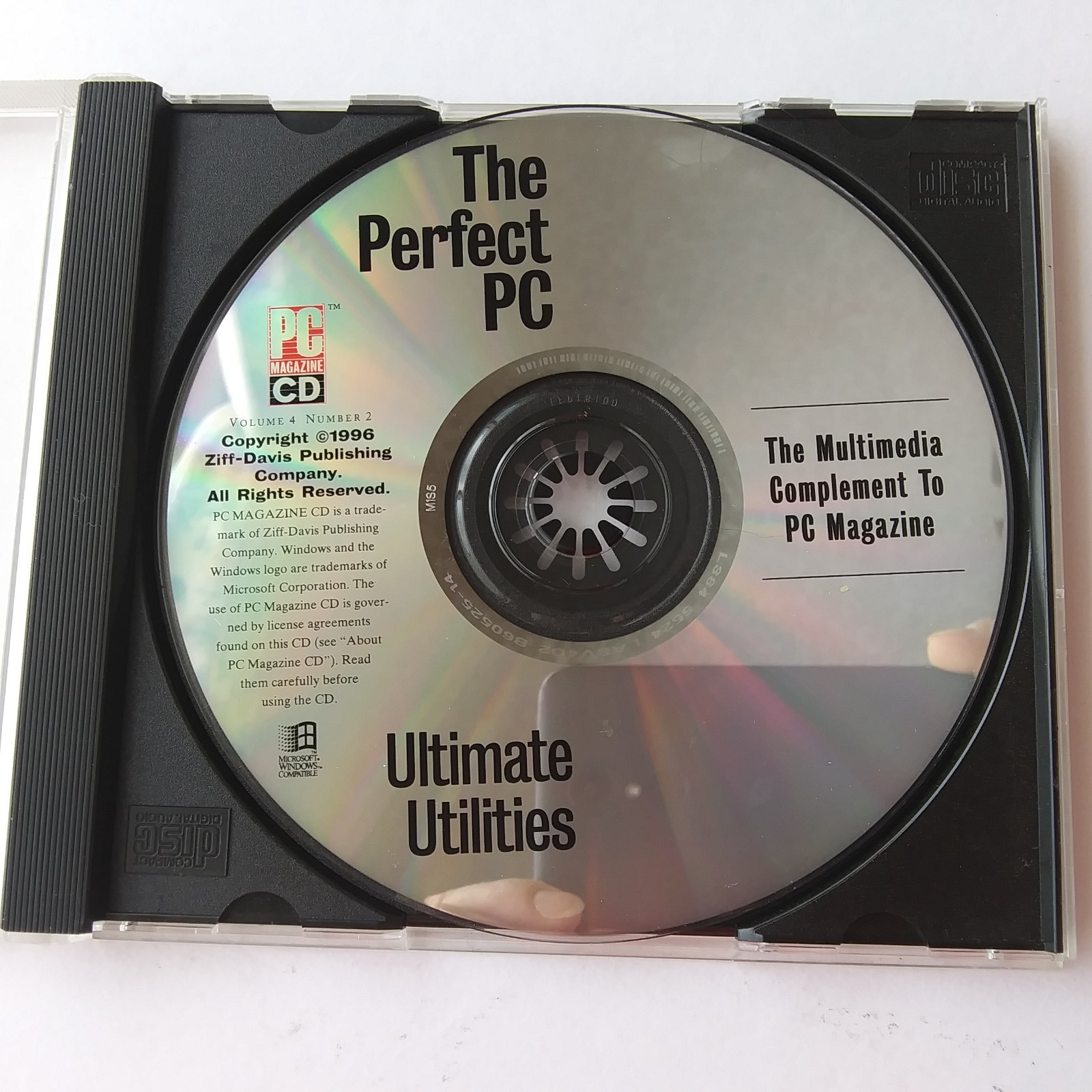 PC Magazine CD The Perfect PC Ultimate Utilities Vol 4 No 2 1996 Windows
