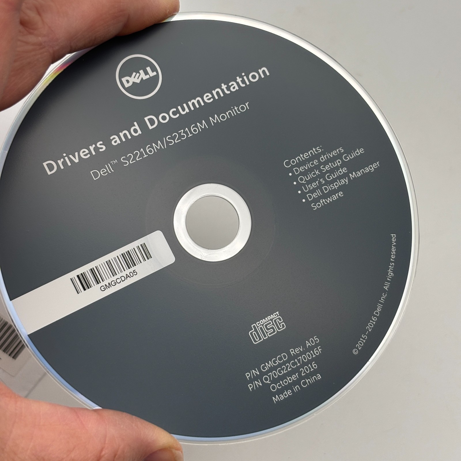 Dell S2216M / S2316M Monitor Driver Software & Documentation