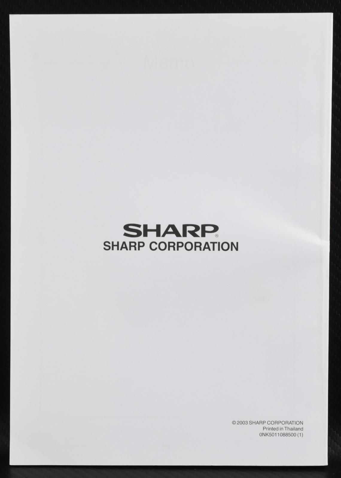 Sharp LCD Monitor LL-T19D1 Utility Disk and Operational Manual 2003