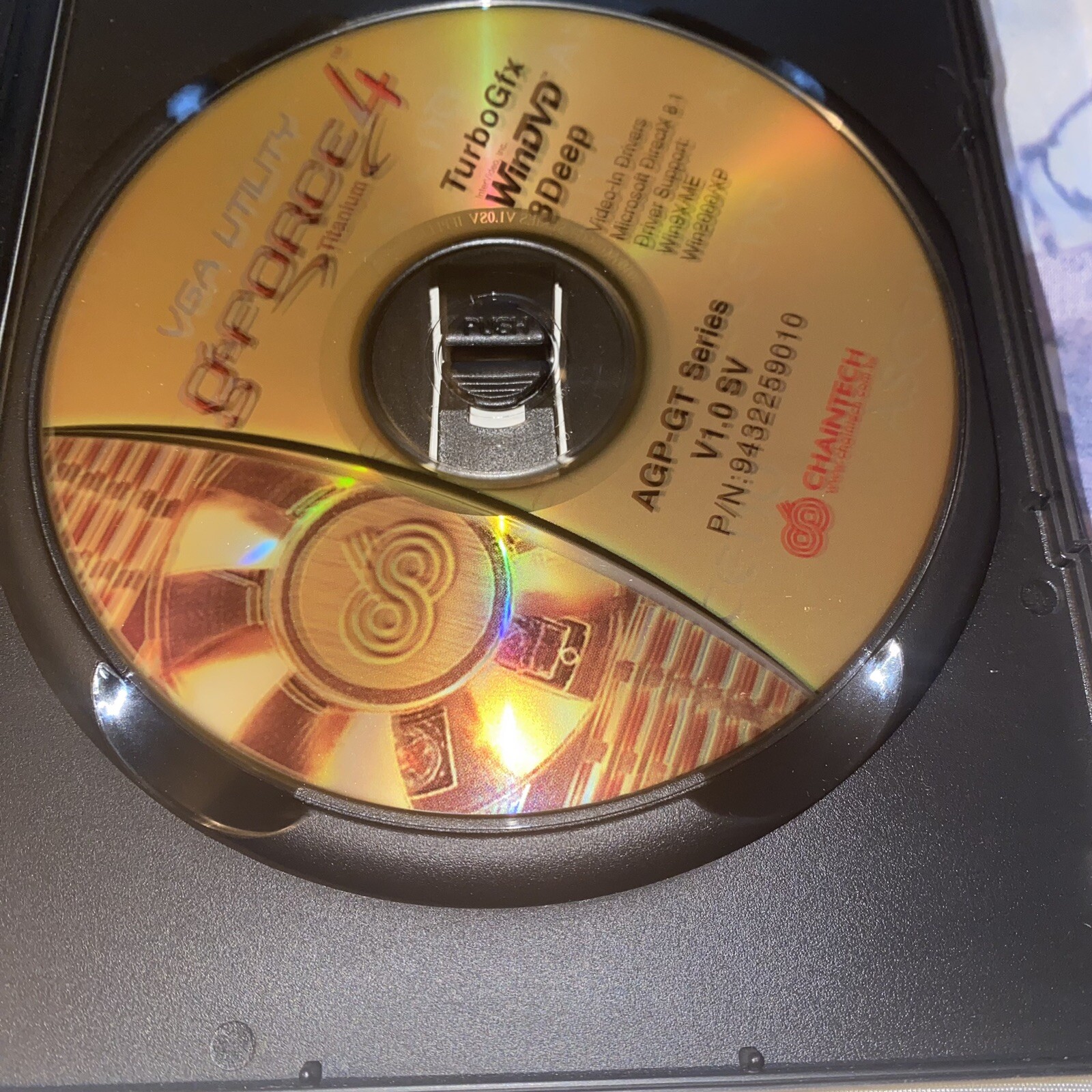 GeForce 4 Titanium 4600 VGA Utility Drivers/Utilities WinDVD Case