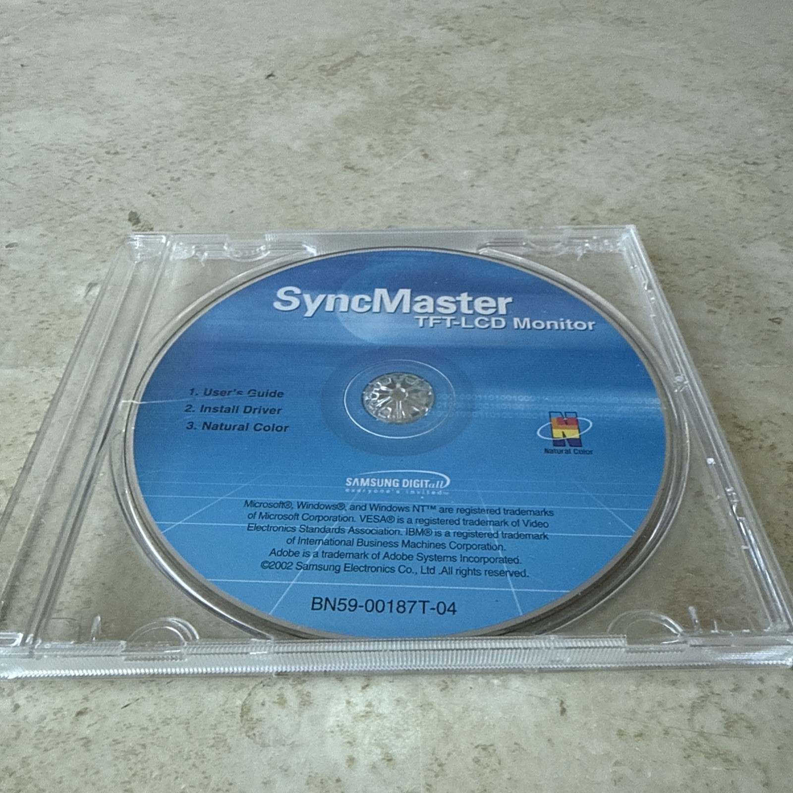 Samsung SyncMaster User’s Guide /Install Driver For TFT-LCD Monitor *Disc Only*