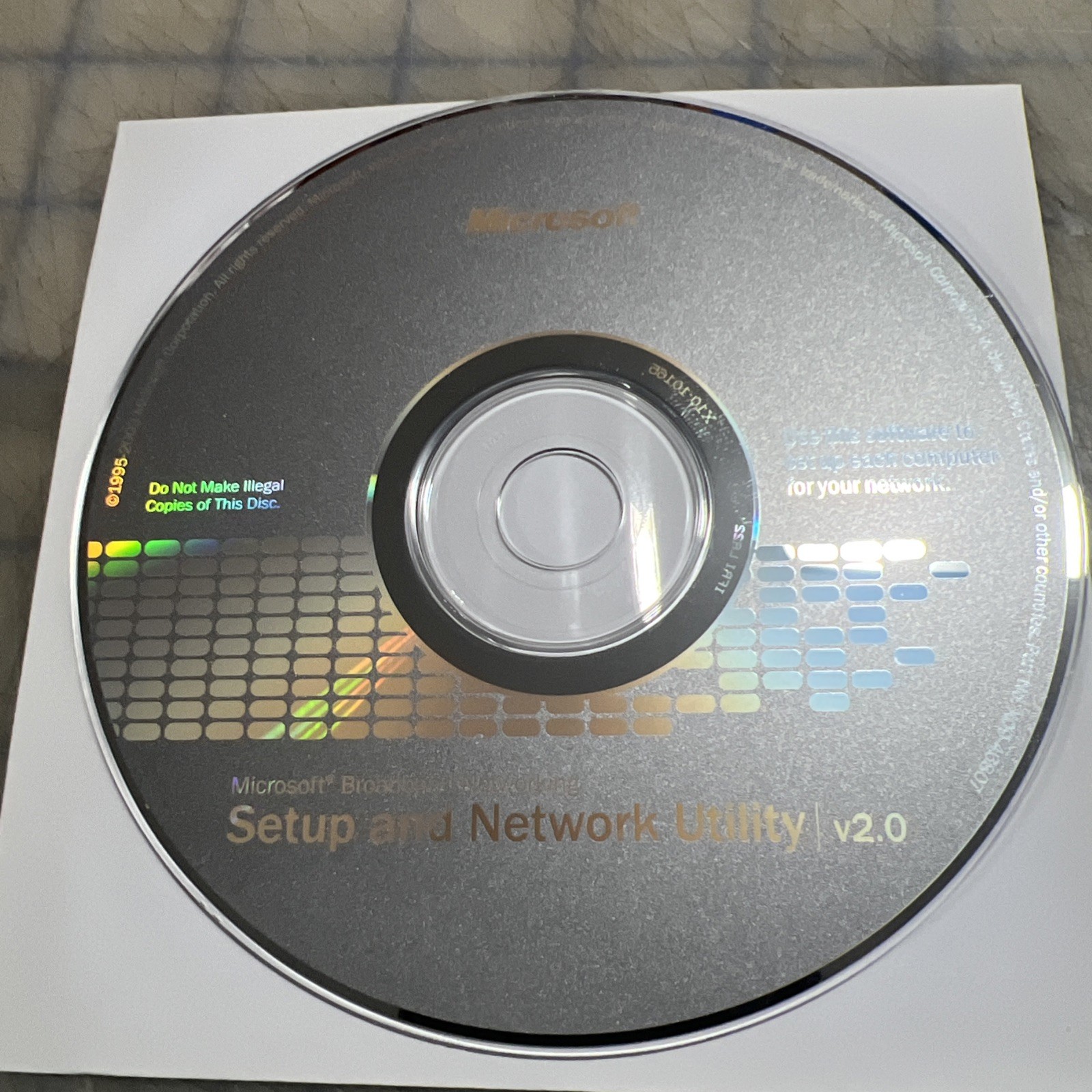 Microsoft Broadband Networking Setup And Network Utility v2.0 Disc 2003