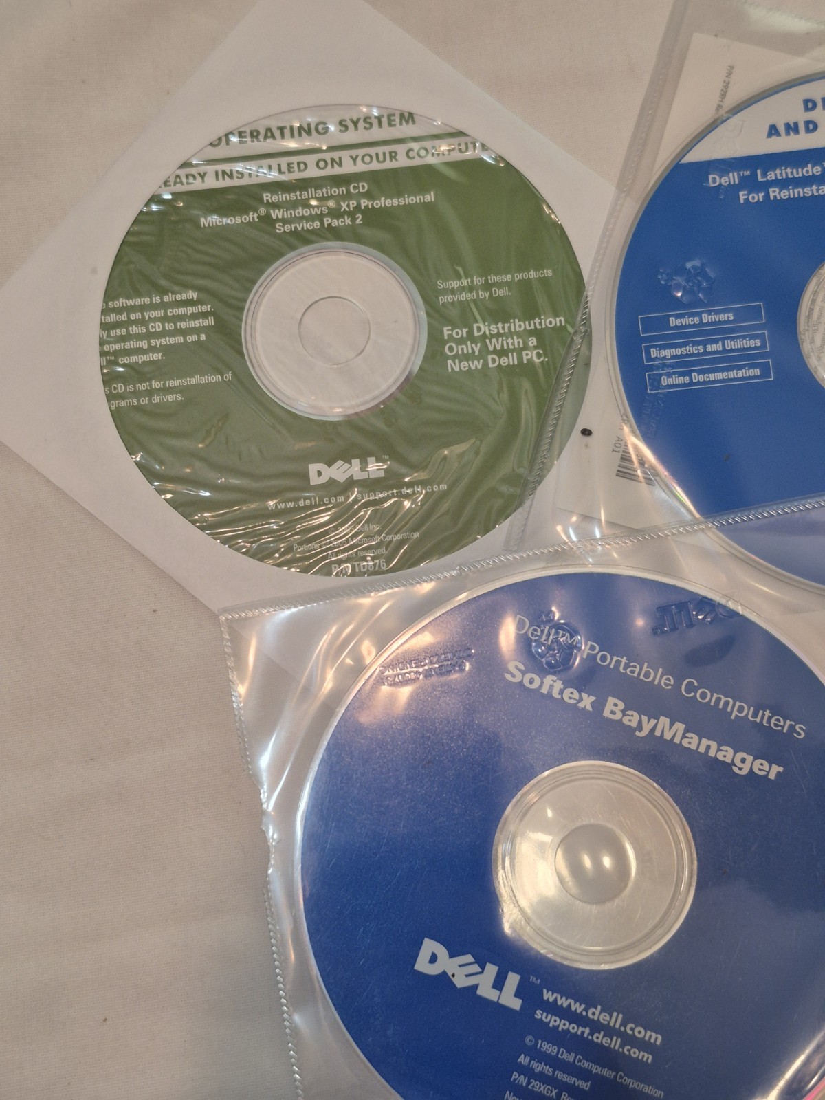 Vintage Dell Latitude XP Era Reinstallation & Drivers CD Bundle