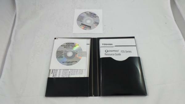 Toshiba Drivers Installation DVD Disk for Qosmio F25 Series Notebooks