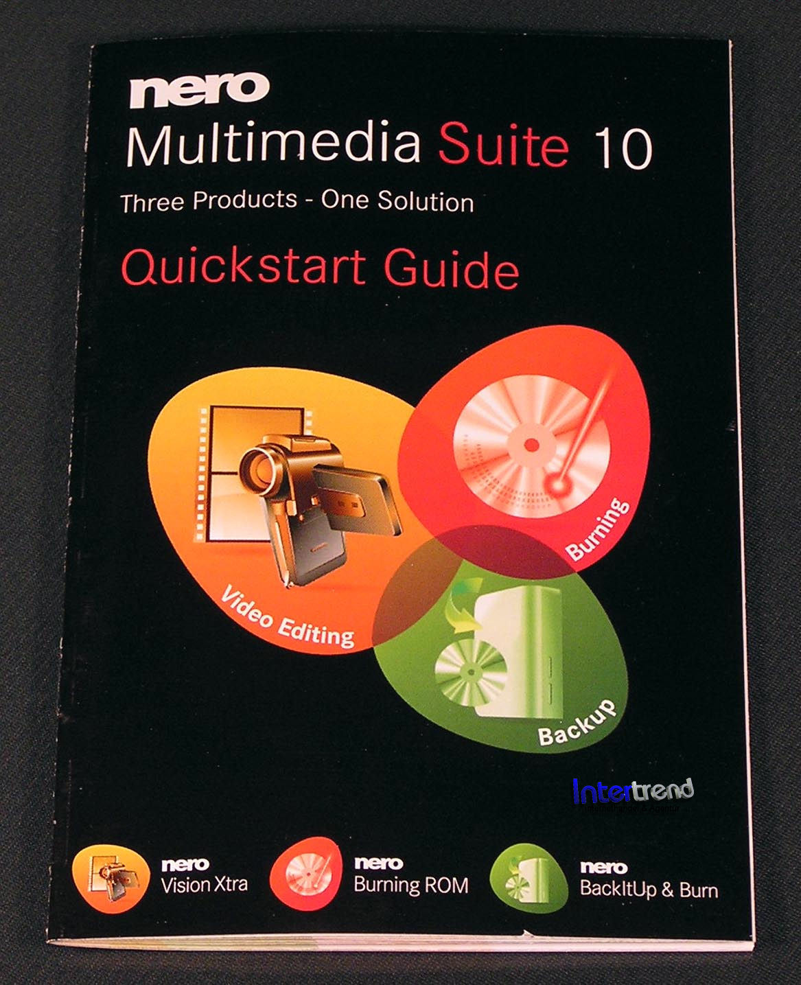 Nero 10 Multimedia Suite Full Version Box + CD 3-in1 BackItUp Burning Software + Original Packaging