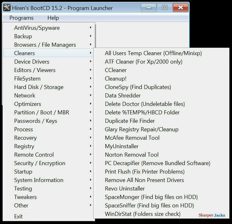 Hiren’s Boot CD – PC Repair, Virus Removal, Clone, Recovery, Password – USB