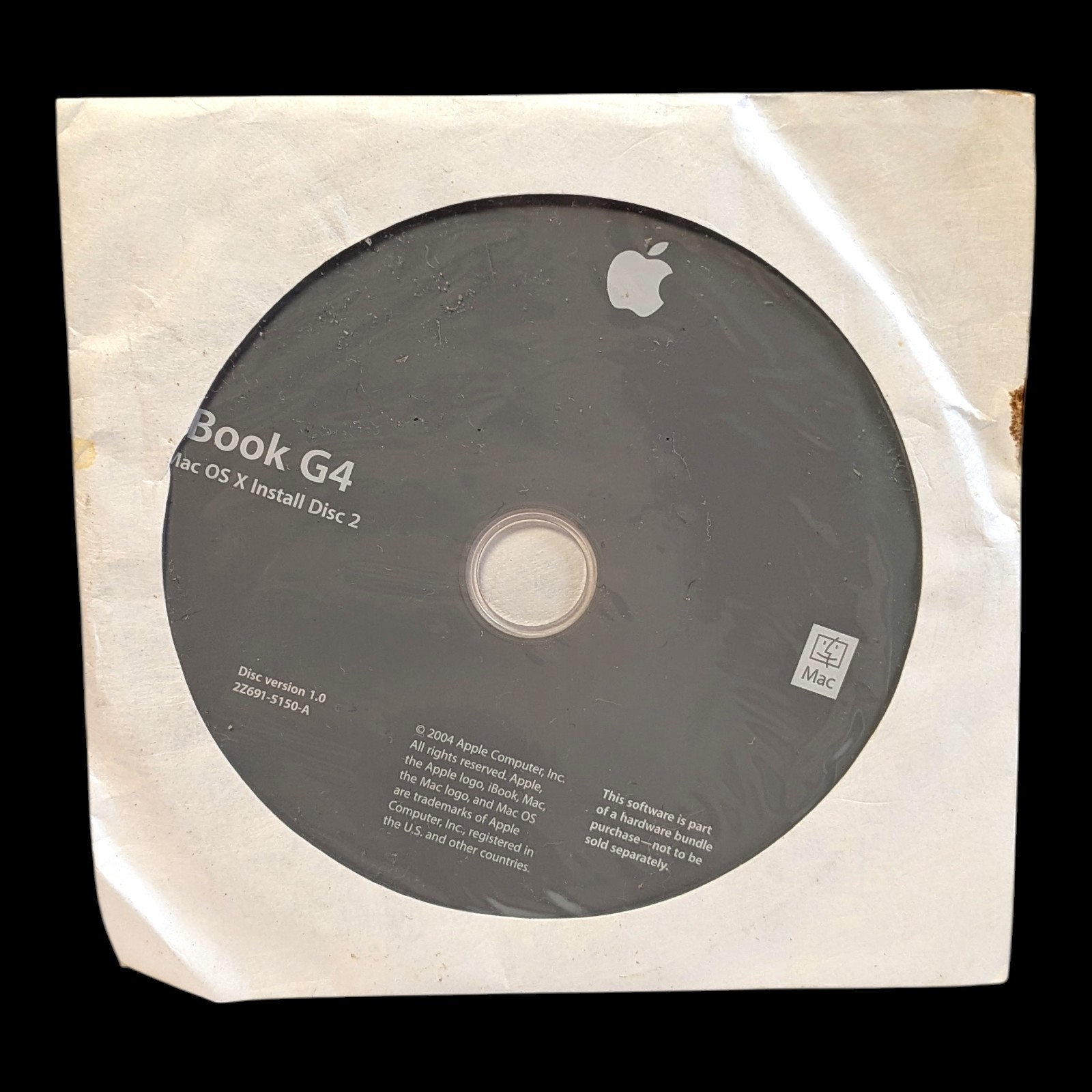 iBook G4 CD-Rom Apple Hardware test Software + additional software 2004