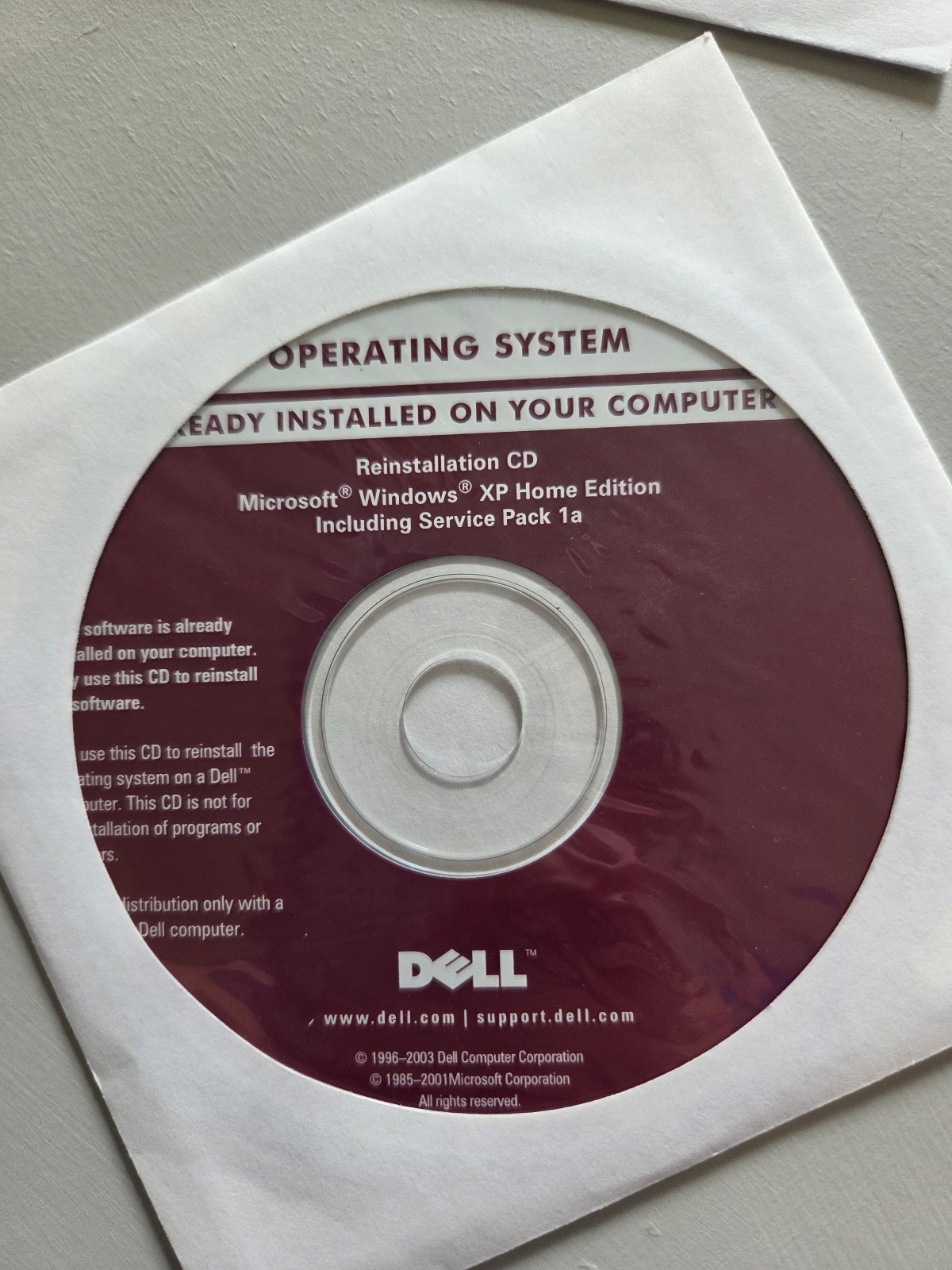 Dell Dimension Drivers and Utilities, MS Windows XP Home Edition