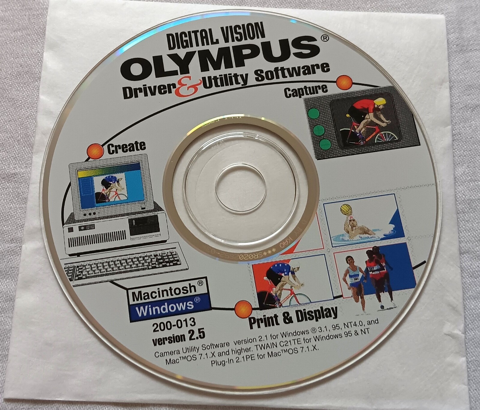Olympus Digital Camera rev 2.5 Driver, Utility Software, Adobe PhotoDeluxe EUC
