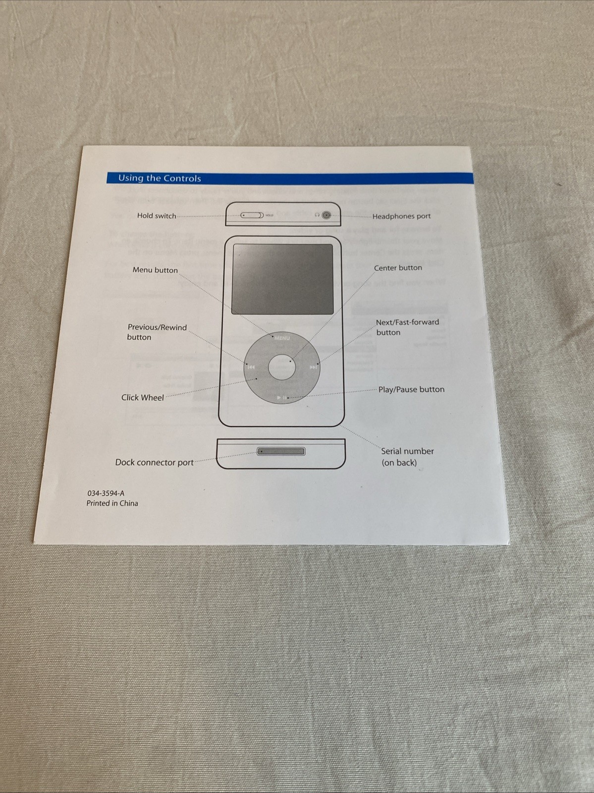 Apple iPod + iTunes Software Installation Disc CD-ROM With Stickers And Guide