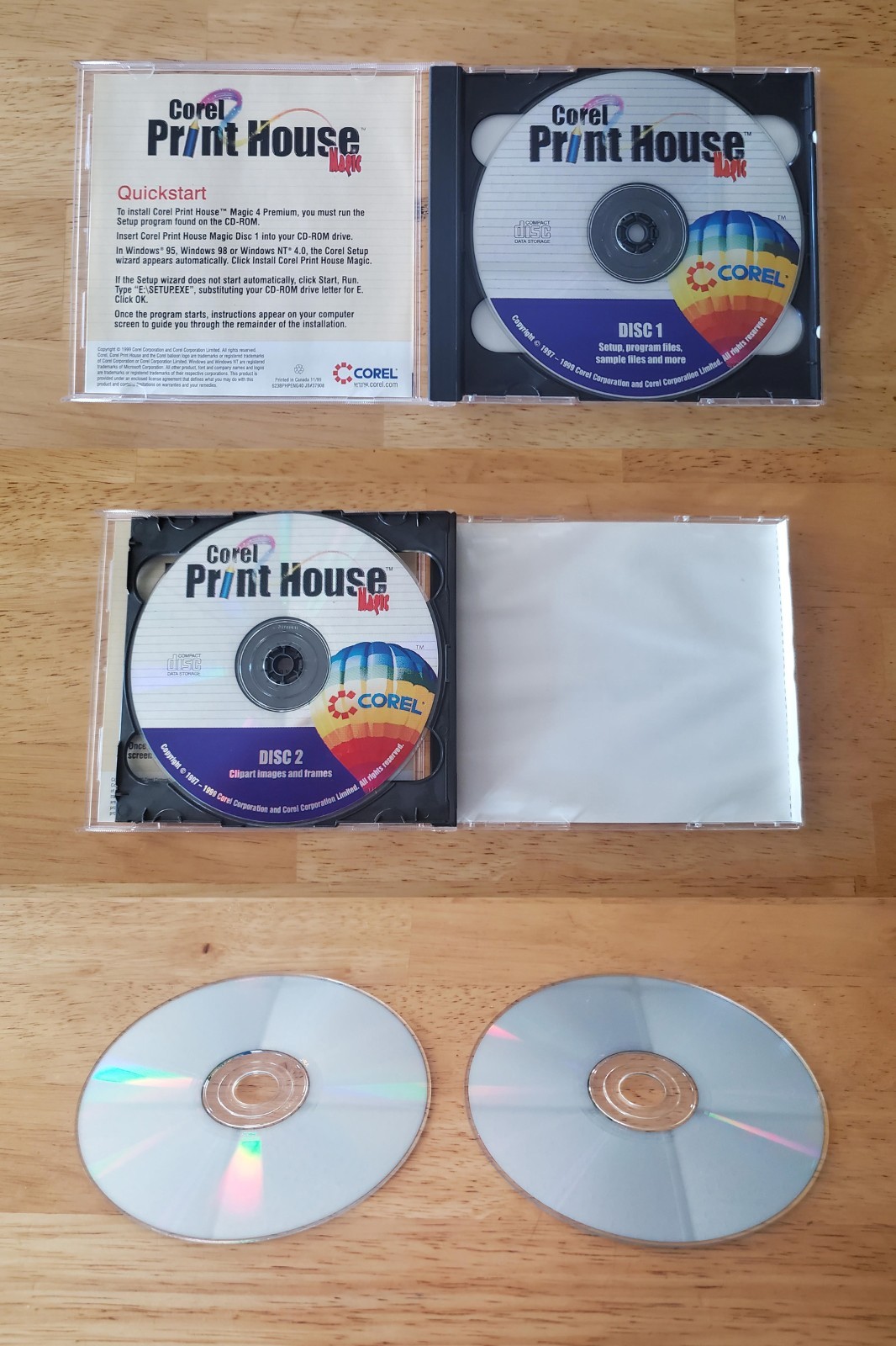 Lot of 15 vintage photo/print editing & misc software discs — FREE SHIPPING