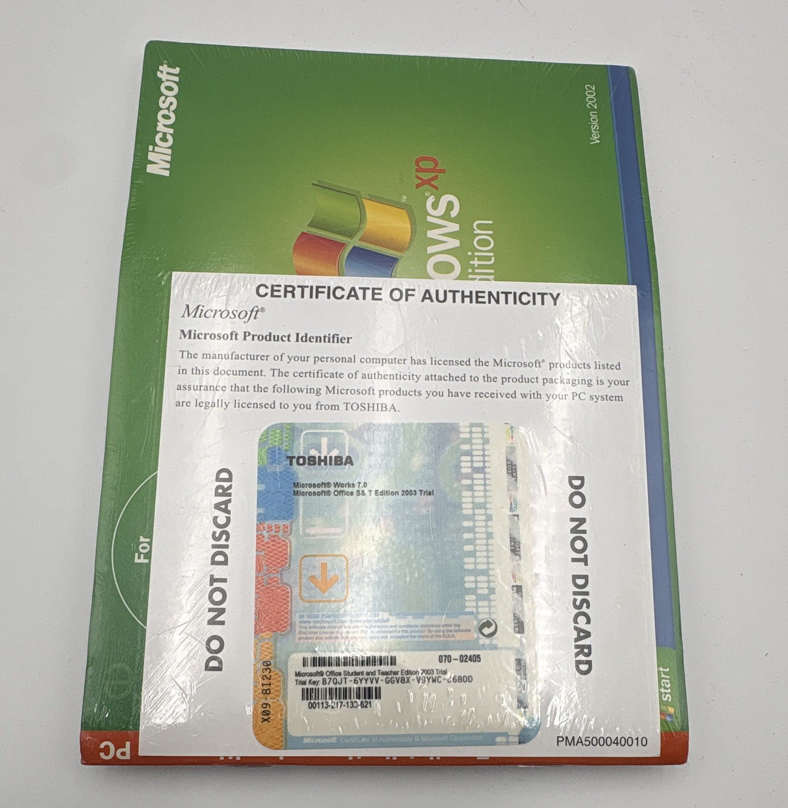 Toshiba Satellite A70/A75 Recovery DVD Windows XP English OEM