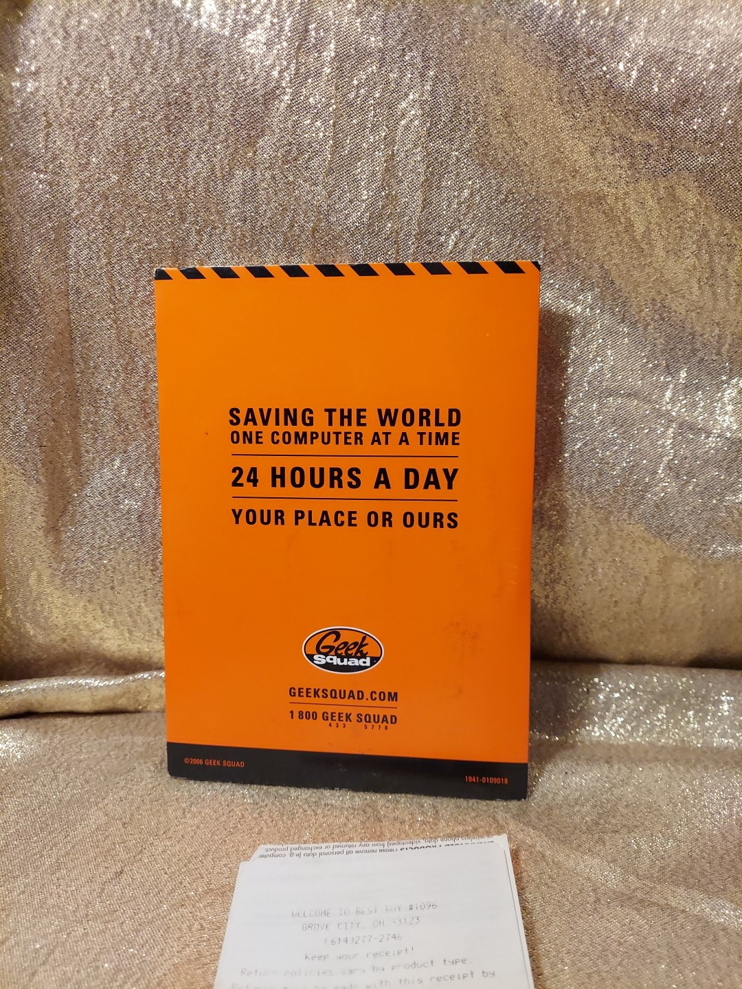 Geek Squad HP Hewlett Packard Recovery Discs 2007 With Case, Receipt
