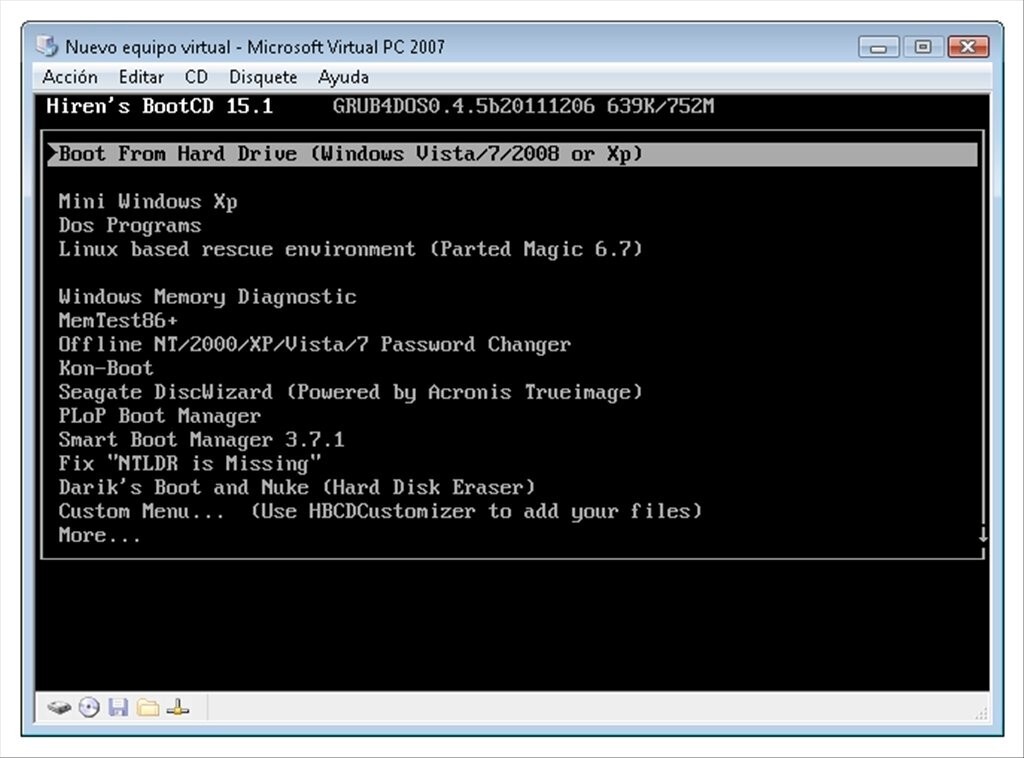 Original Hiren’s 15.2 Windows Boot disk CD Utility Toolkit Password recovery