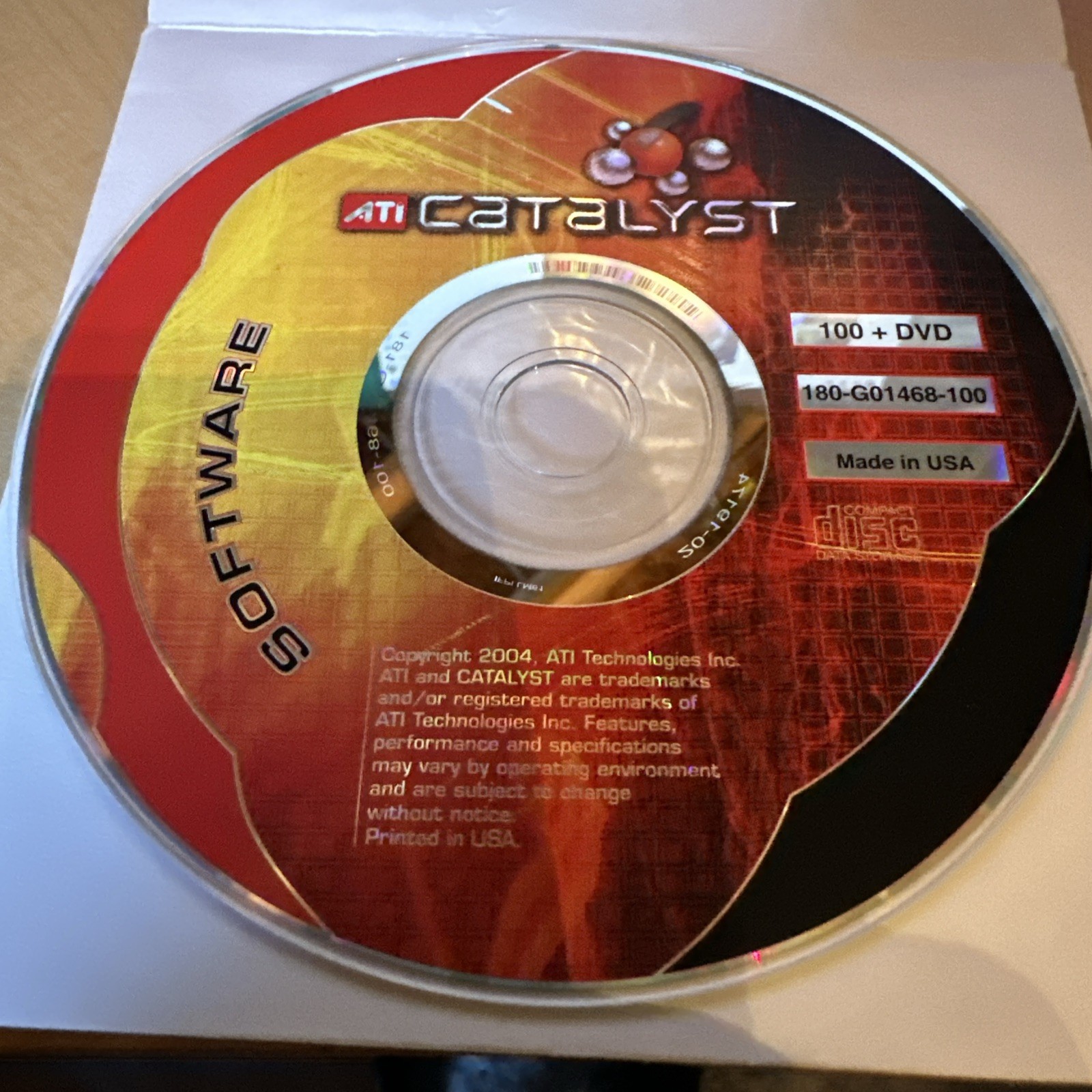 ATI Catalyst Software 2004 100 DVD 180-G01458-100