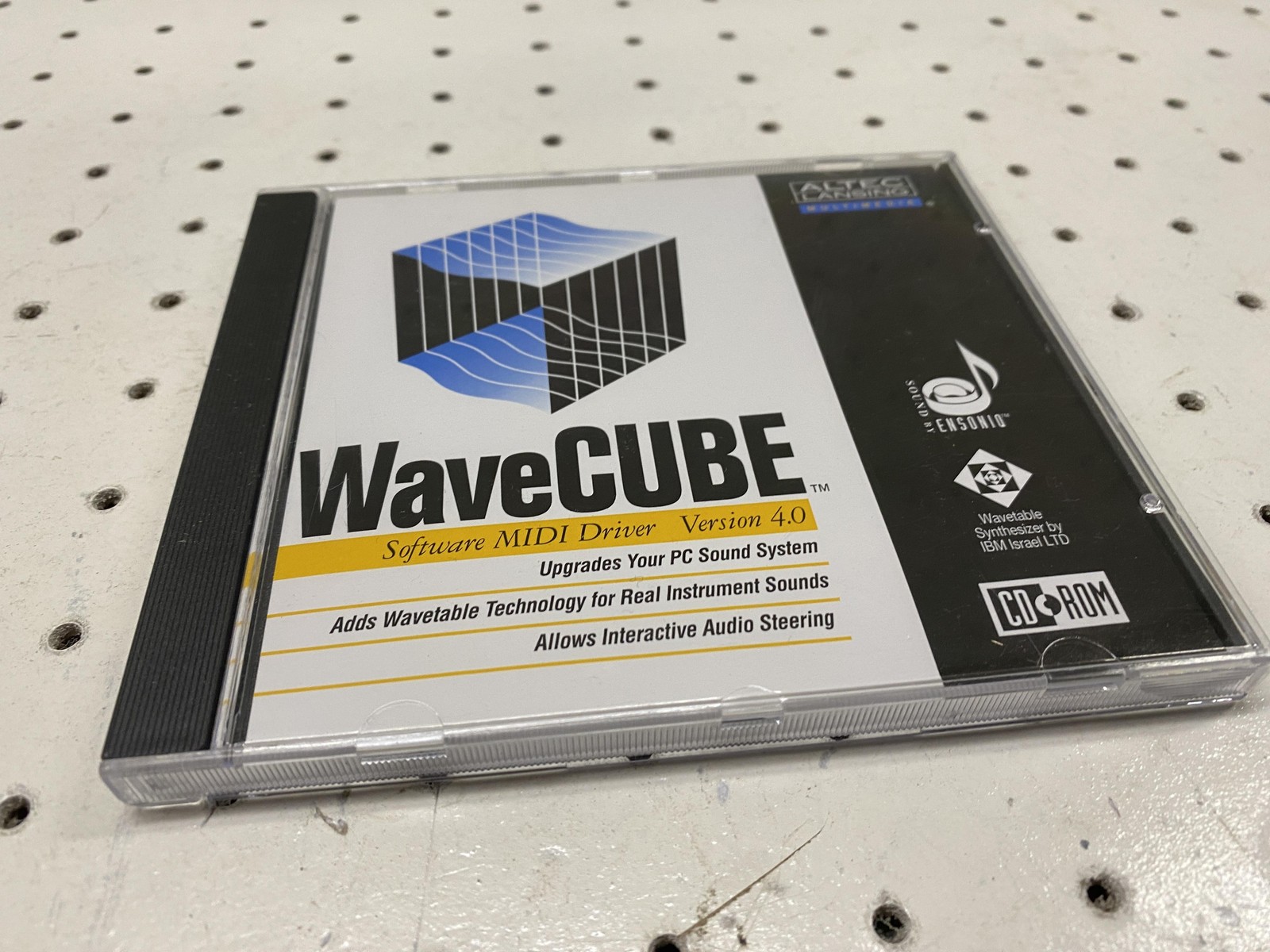Vintage 1996 Altec Lansing WaveCUBE MIDI Driver 4.0 Software CD-ROM Windows 95