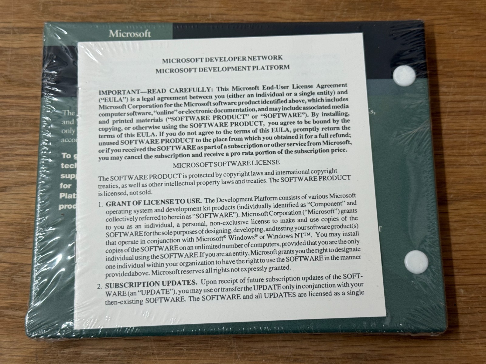 MSDN Microsoft Developer Network SEALED NEW 1995 SDKs and Operating Systems