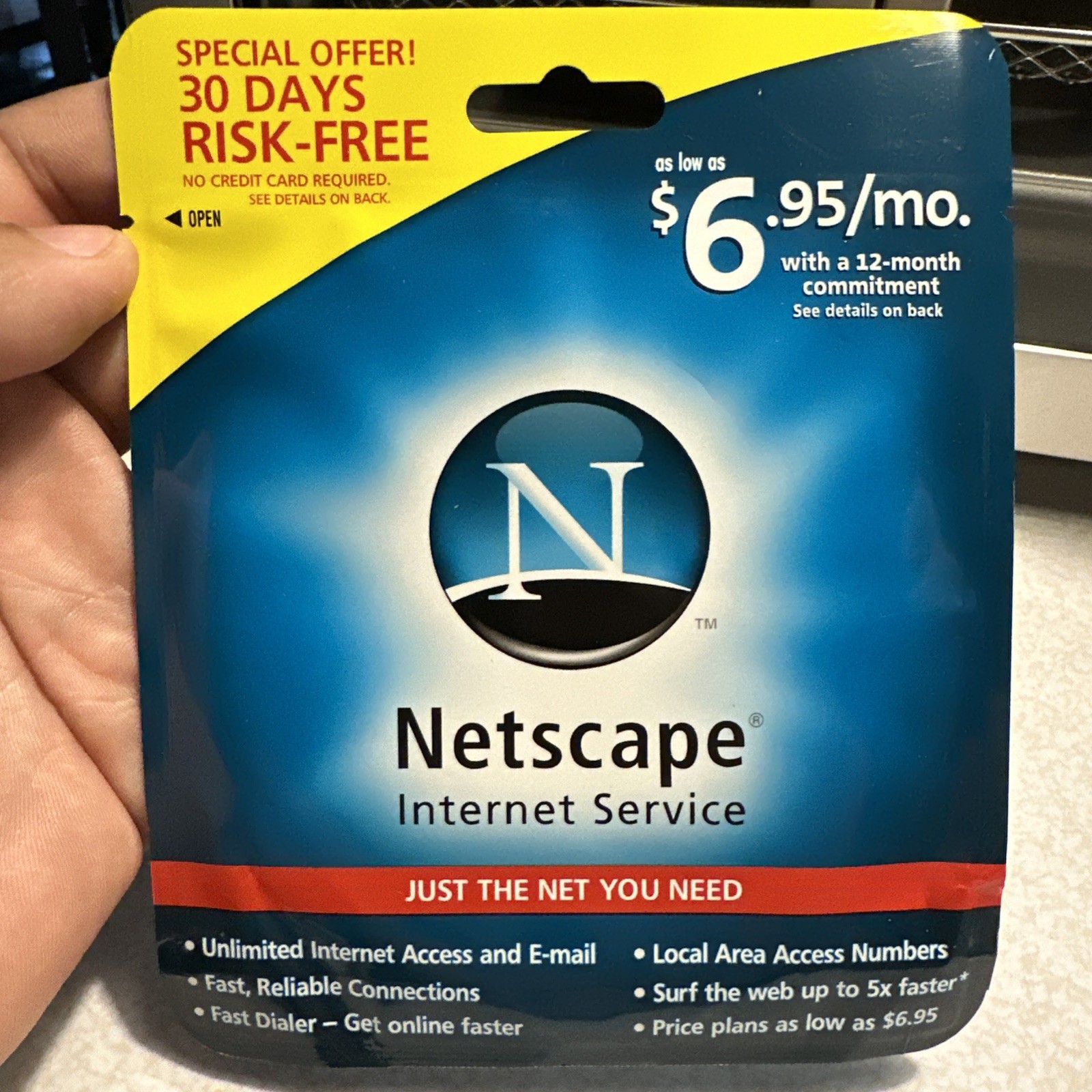 Vintage Netscape Internet Service Installation Disc Software for PC Windows