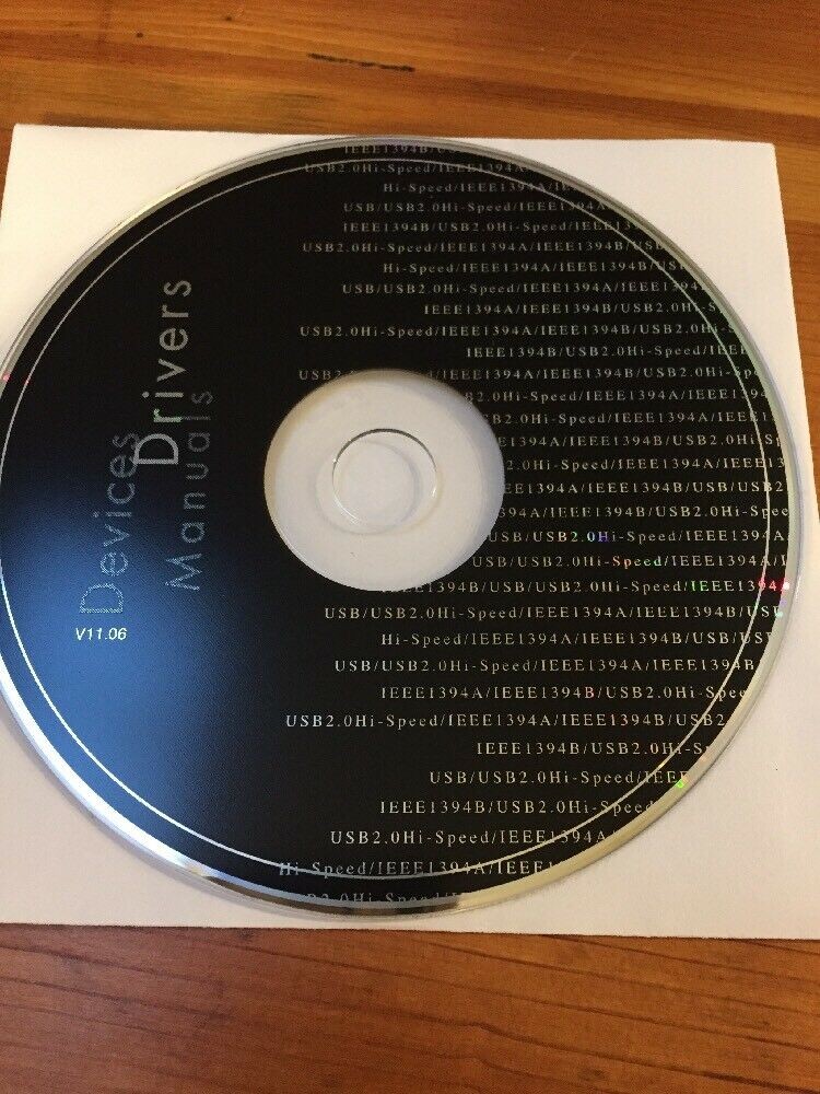 Vtg Devices Drivers Manuals v11.06 USB Firewire IEEE1394A Software Disc CD