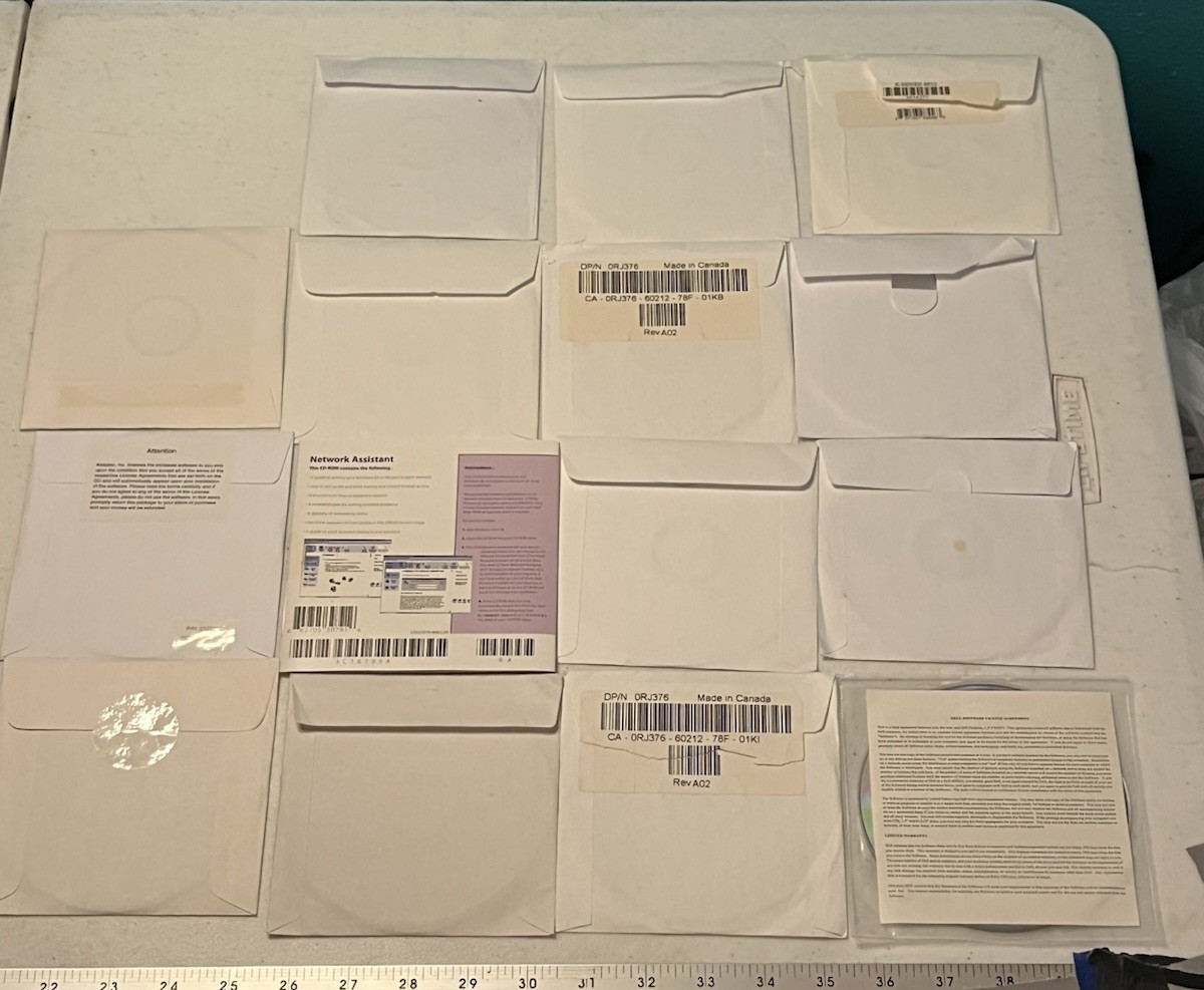 Vintage Tech Support Lot – 14 Driver CDs (4 FACTORY SEALED) & Manuals VTG OBO