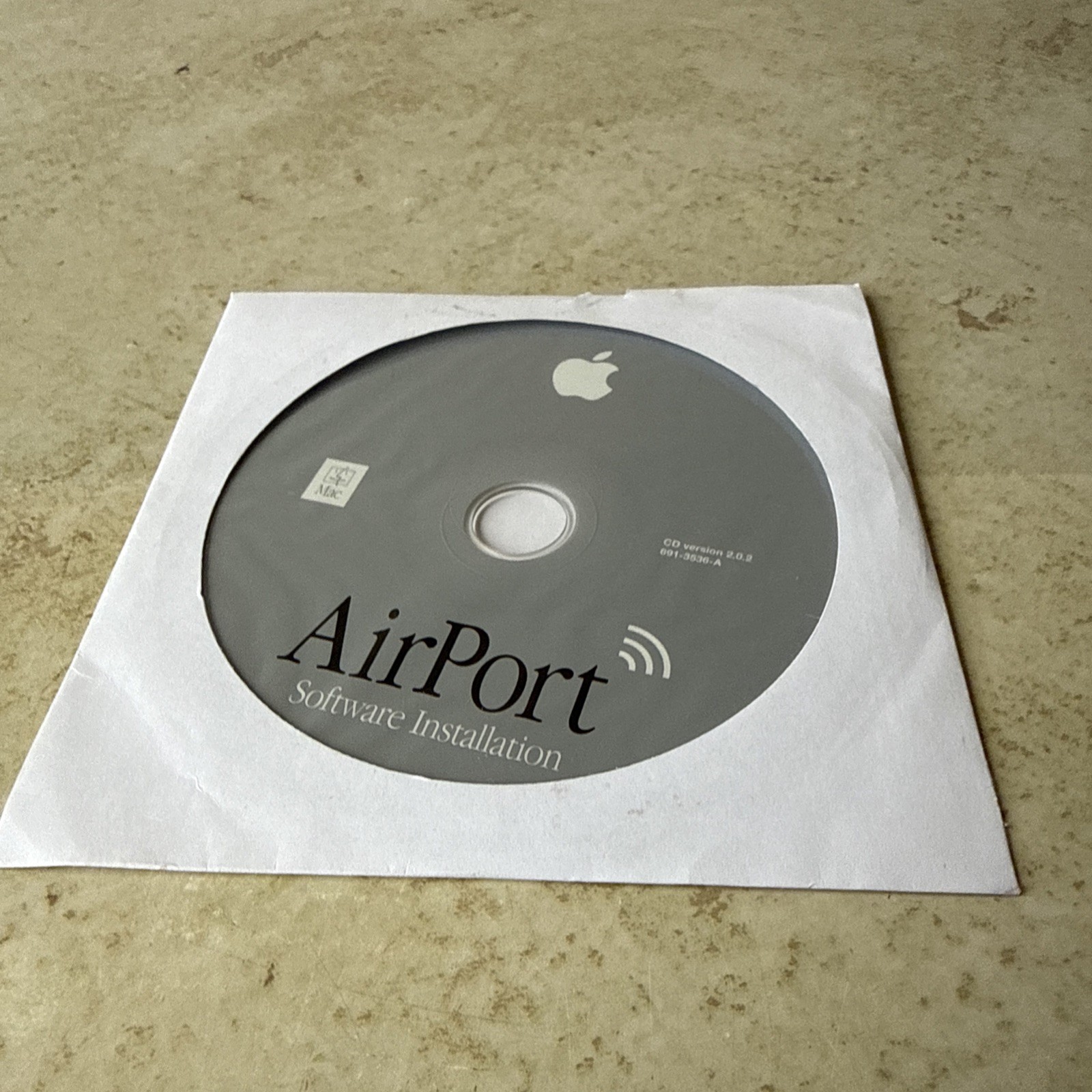 Macintosh AirPort Software Installation CD ROM Ver 2.0.2 691-3536-A