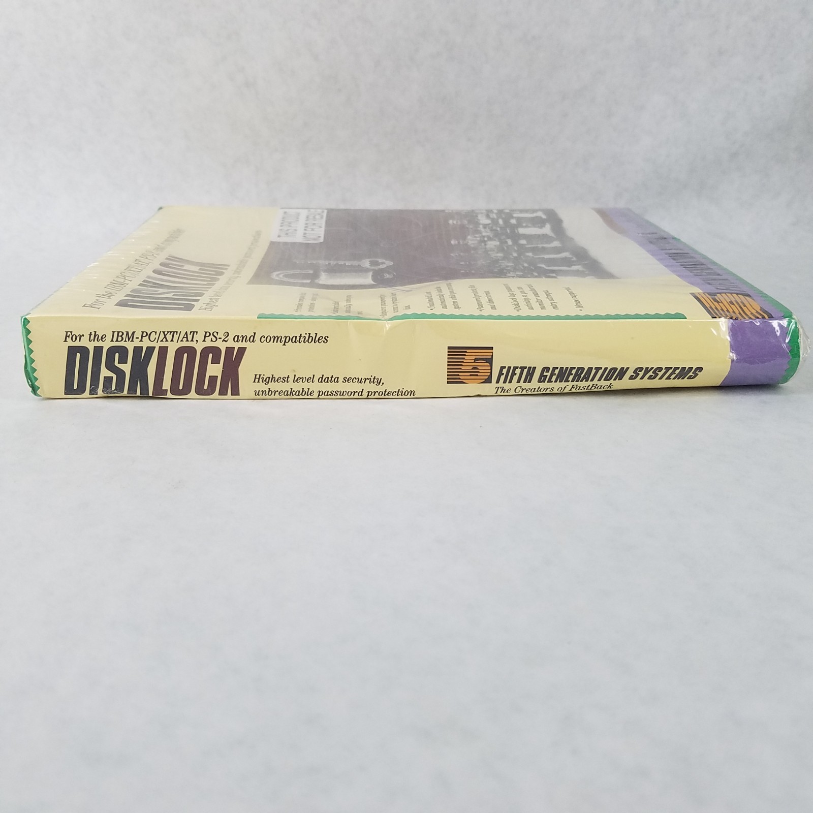 Disklock Fifth Generation Systems IBM PC/XT/AT, PS-2 Vintage Software – SEALED