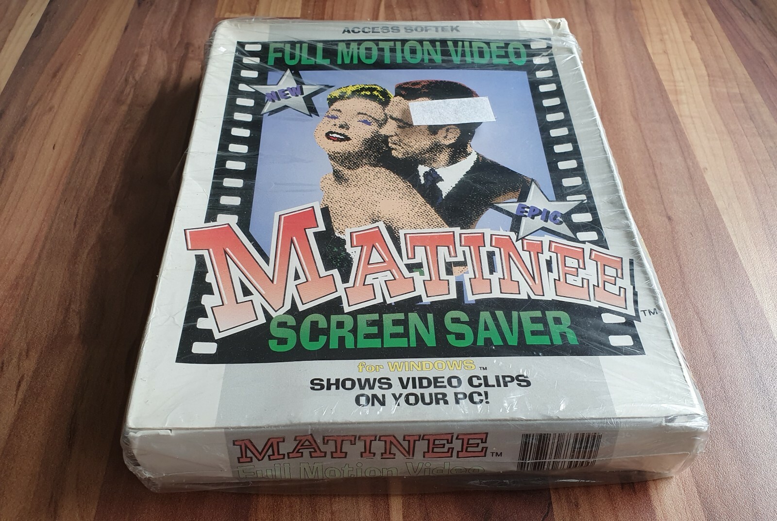 Matinee Screensaver 1992 for Windows 3.1 Access Softek Full Motion Video NEW & Original Packaging 