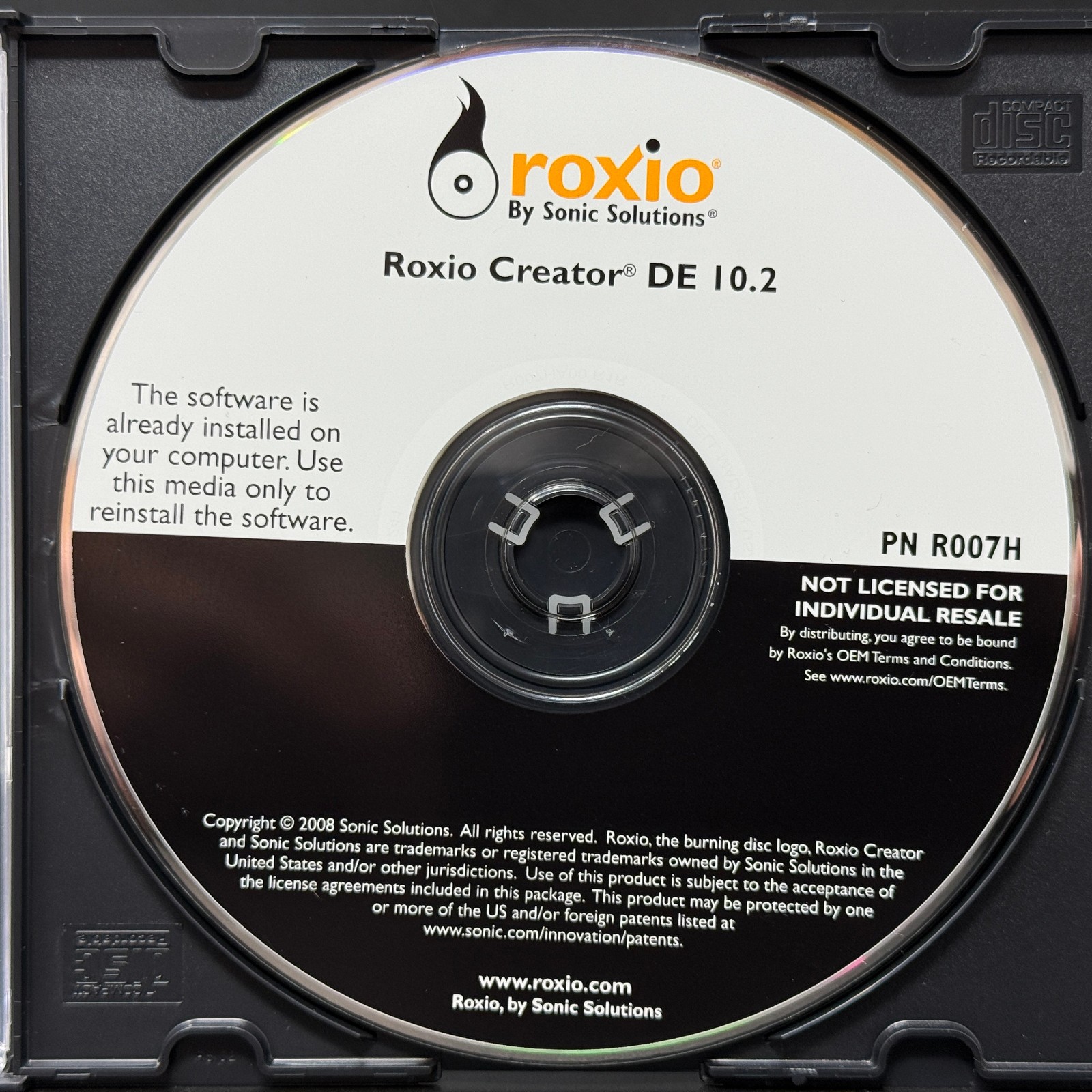 Roxio Creator DE 10.2 Software Suite for Burning Media (PC) *DISC ONLY*