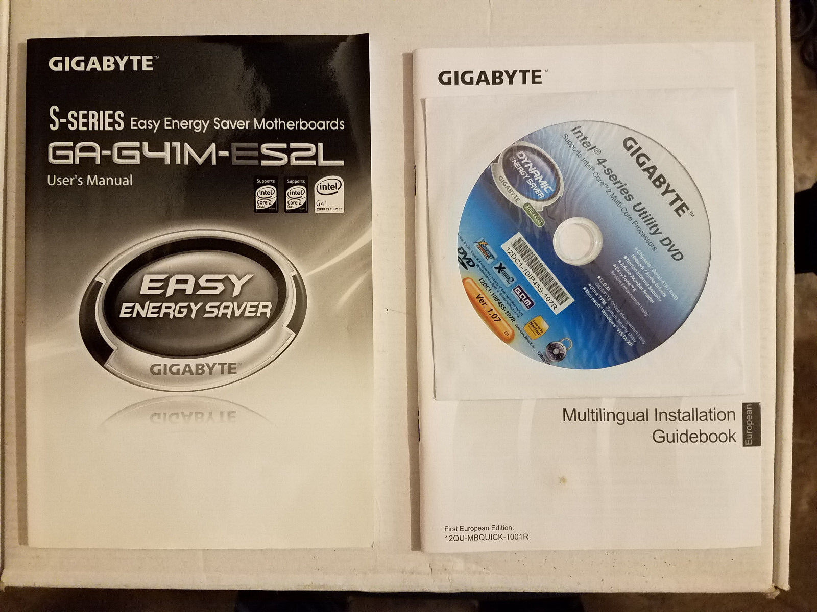 Gigabyte GA-G41M-ES2L Manual Drivers and Utilities CD/DVD