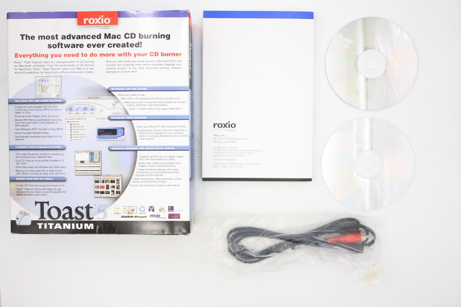 Roxio Toast 5 Titanium CD DVD Burning Software for Apple OS Power PC Macs RETAIL