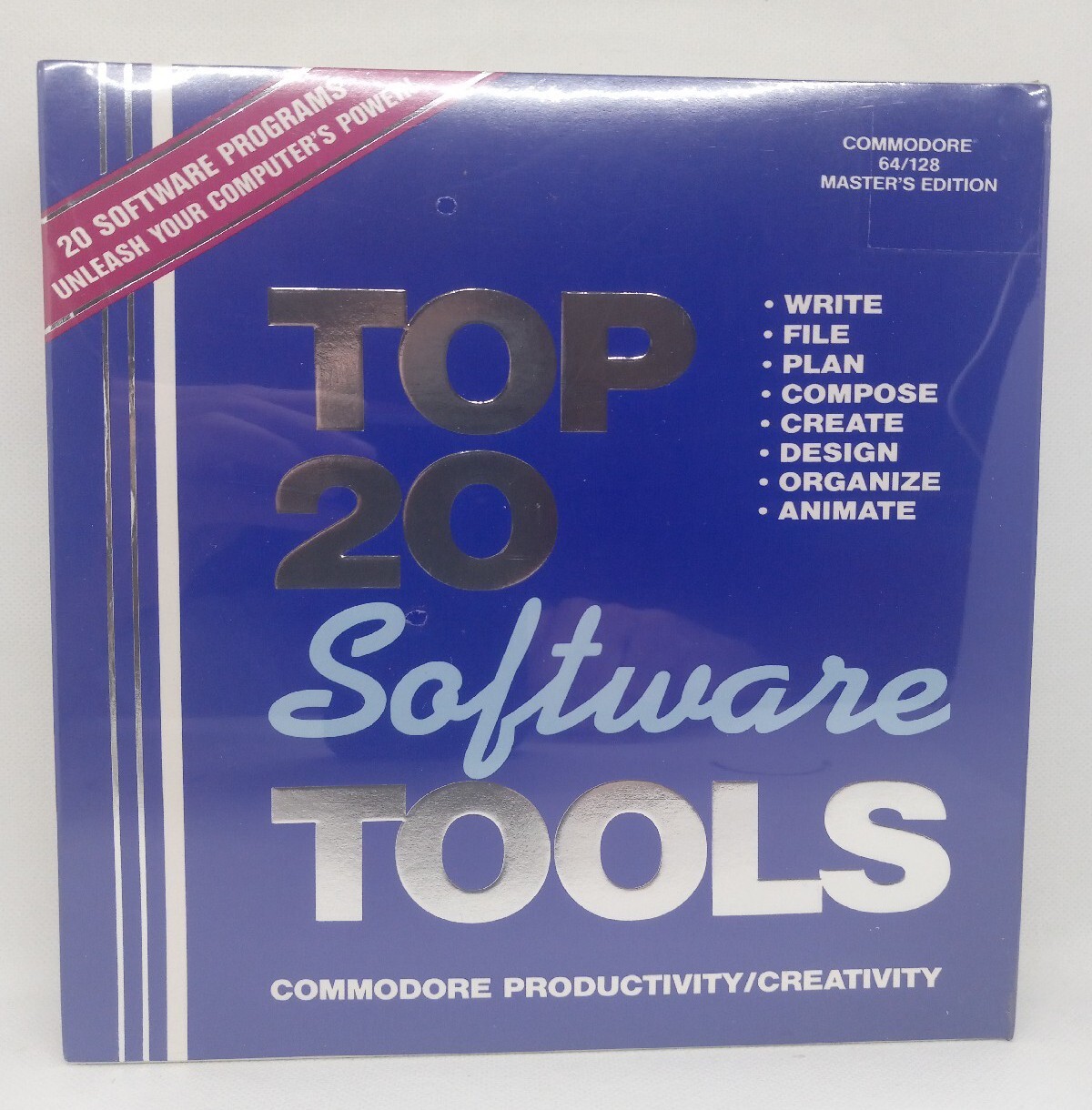 Commodore 64/128 Master’s Edition Top 20 Software Tools * VTG 1990 New & Sealed