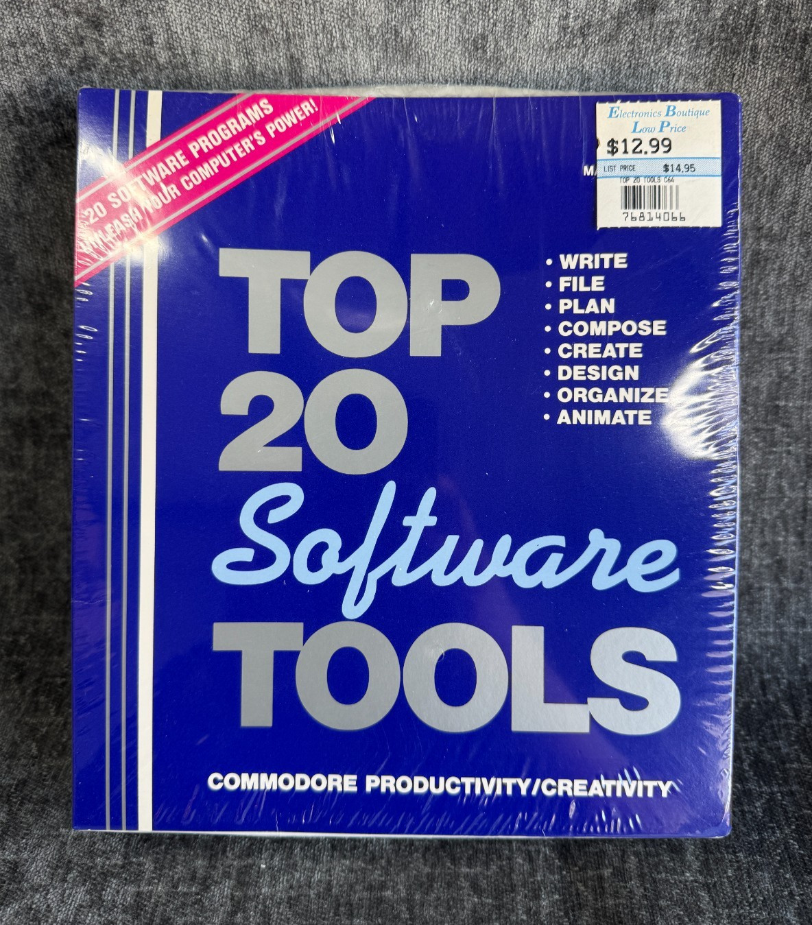 Commodore 64/128 Master’s Edition Top 20 Software Tools * VTG 1990 New & Sealed