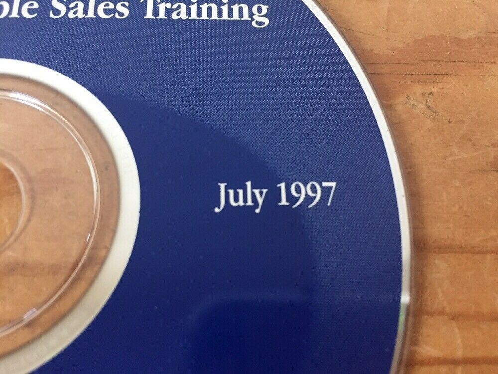 Set of 2 1997 Macintosh Mac OS 8 Fundamental Sales Marketing Training Tools CDs