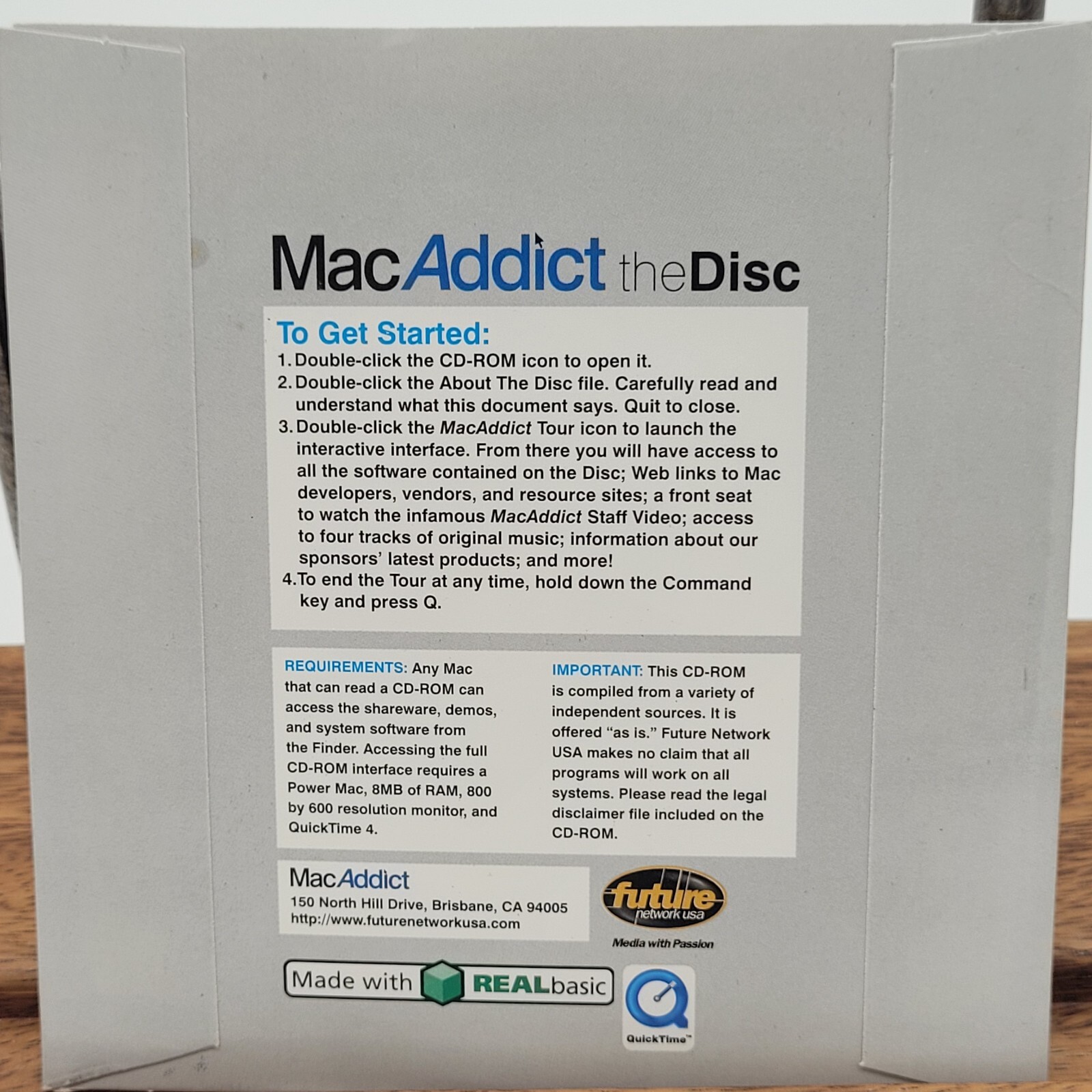 Mac Addict Heavyweight Champs December #76 Macintosh Sampler The Disc 2002 Dec