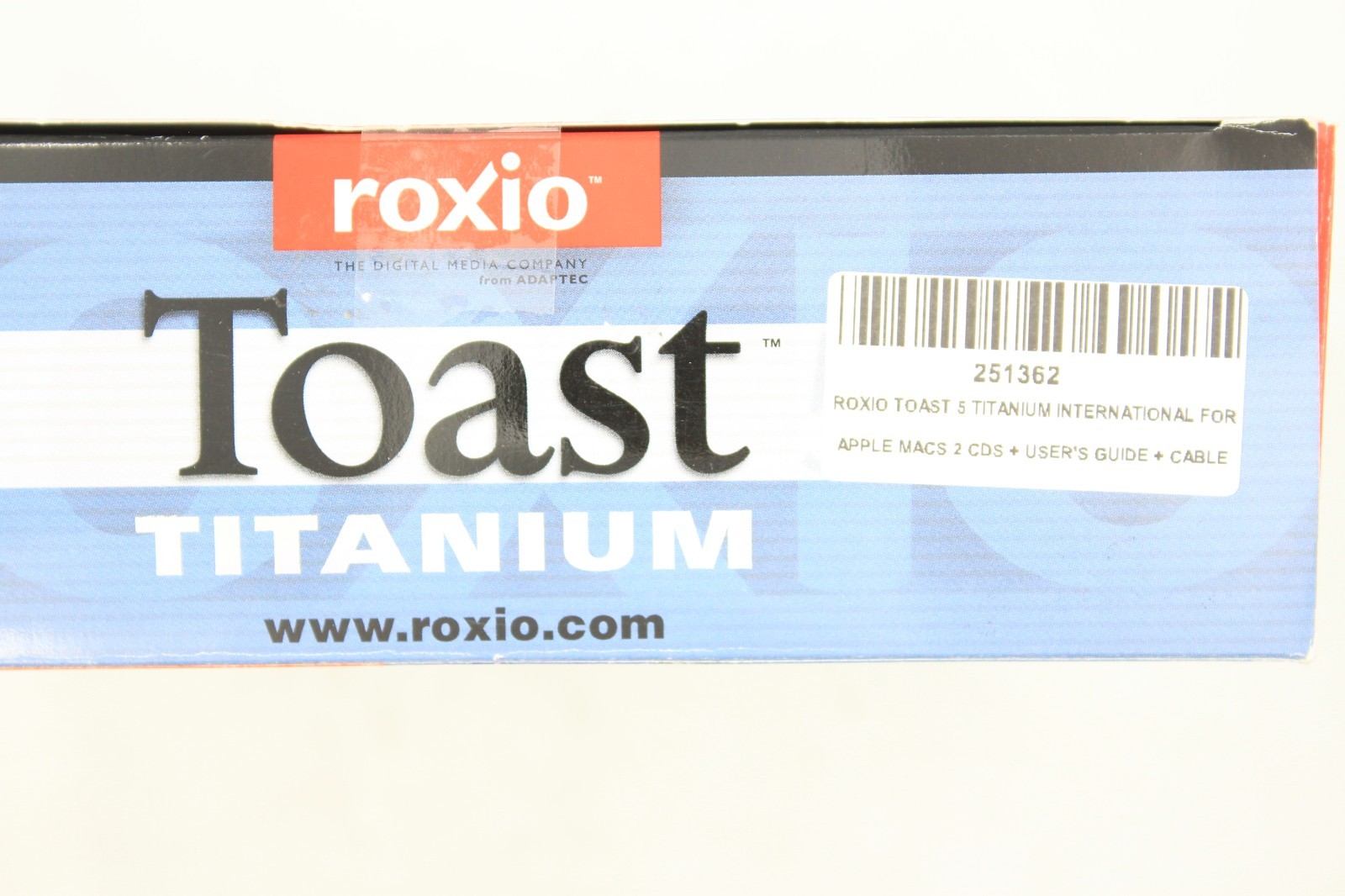 Roxio Toast 5 Titanium CD DVD Burning Software for Apple OS Power PC Macs RETAIL