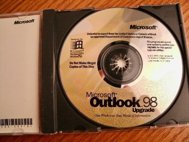 Microsoft Outlook 98 Upgrade w CD Key