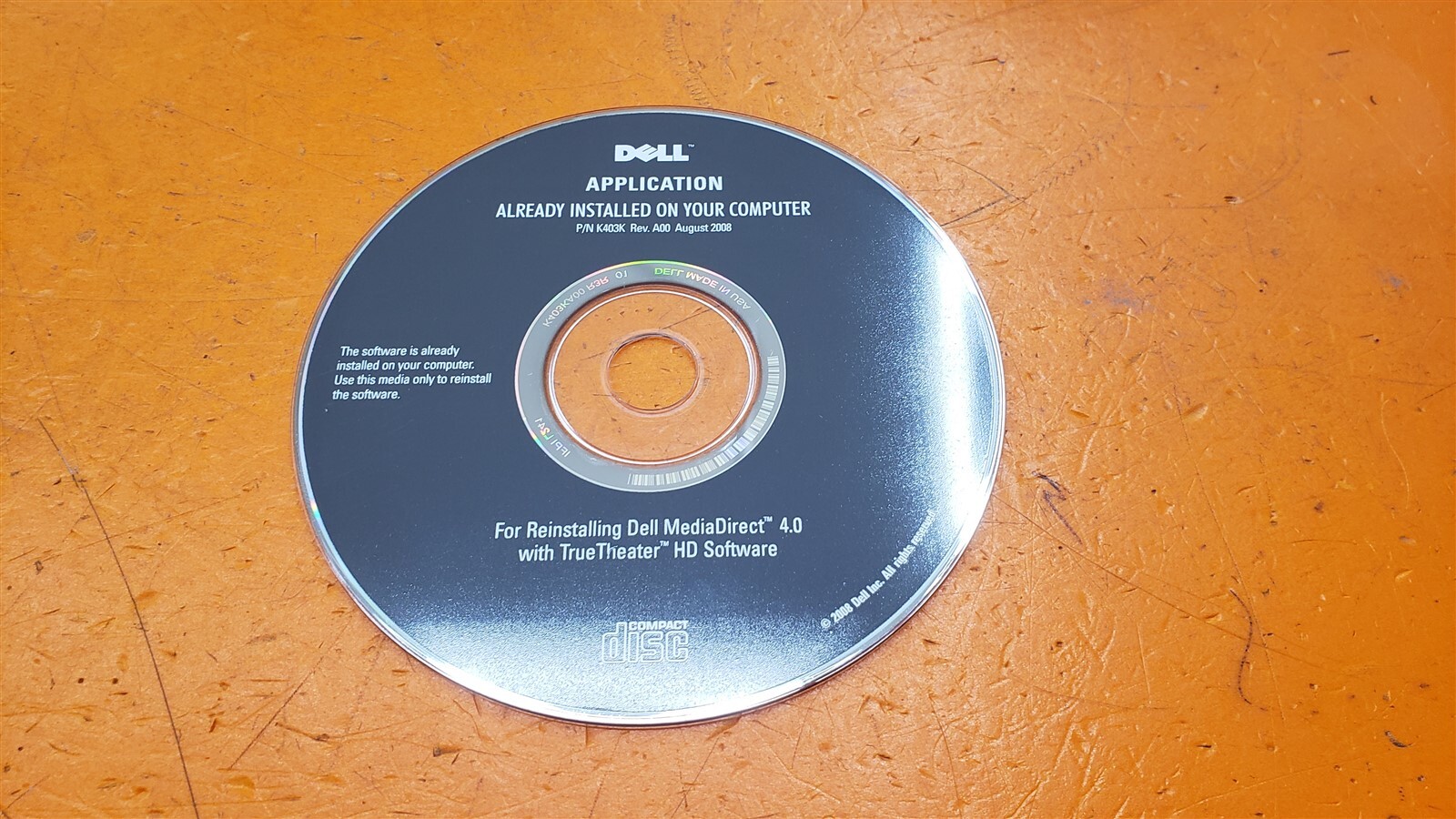 ⭐️⭐️⭐️⭐️⭐️Dell Application reinstalling Dell MediaDirect 4.0 Software Disc Only
