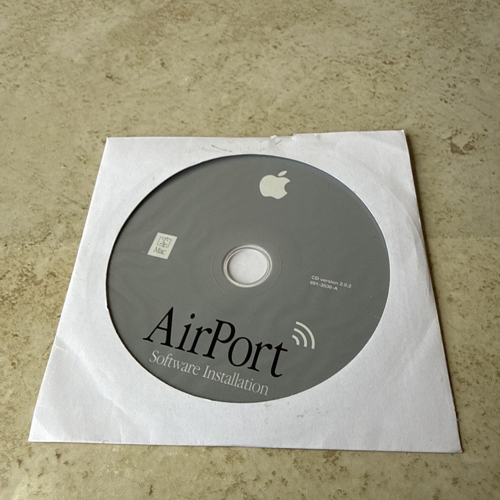 Macintosh AirPort Software Installation CD ROM Ver 2.0.2 691-3536-A