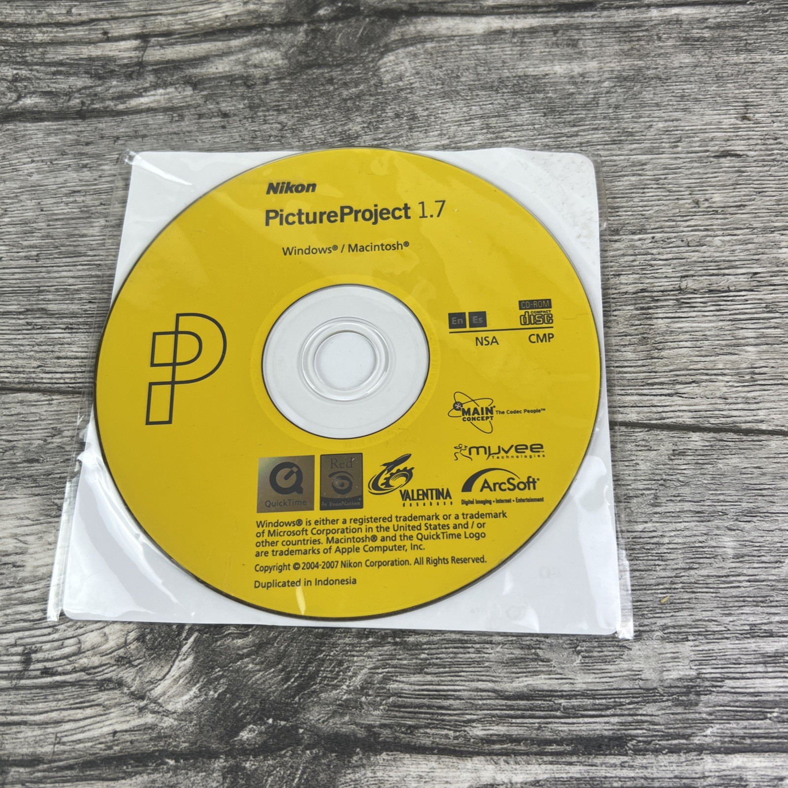 Nikon Picture Project 1.7 Windows & Mac CD-Rom & Reference Manual Disc – 2 Discs