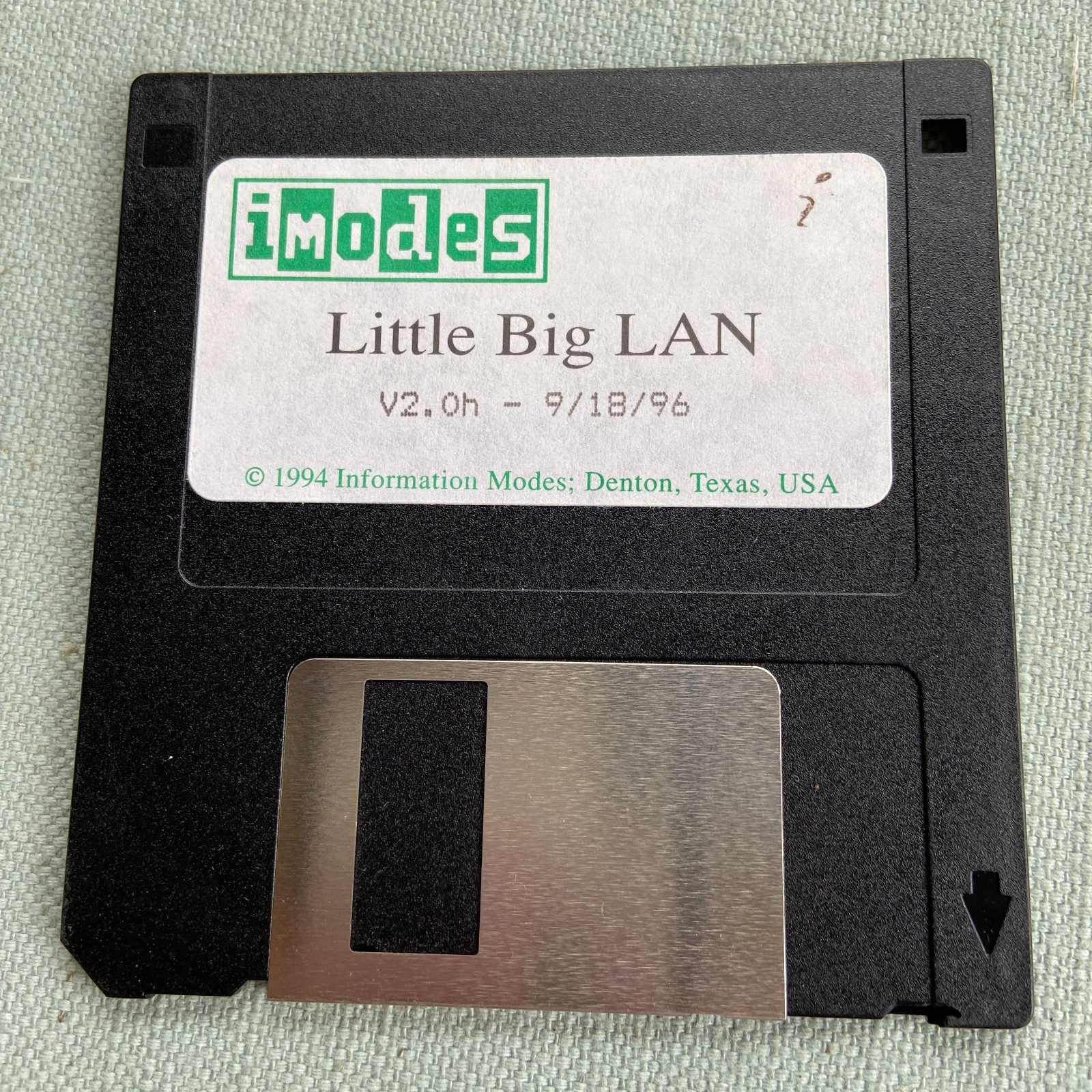 Vintage Software imodes Little Big Lan V2.0h 1996 Book Network 3.5” Floppy Infor