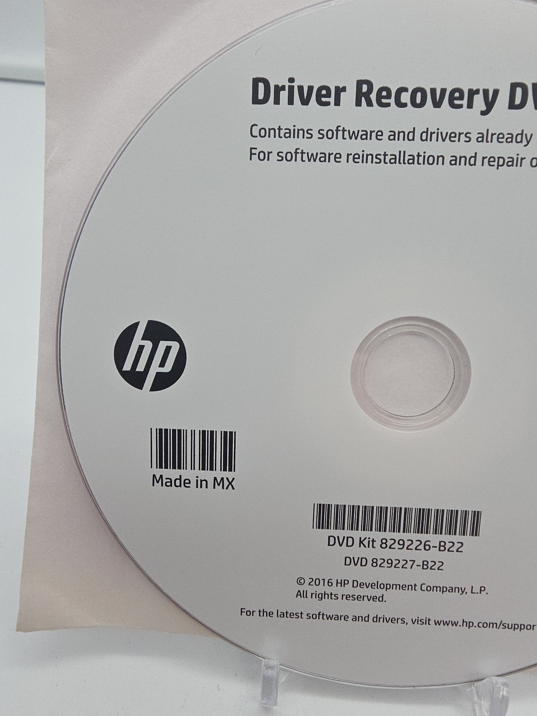 Hp Driver Recovery DVD, Hp EliteDesk 800 G2, DM Windows 10 2016