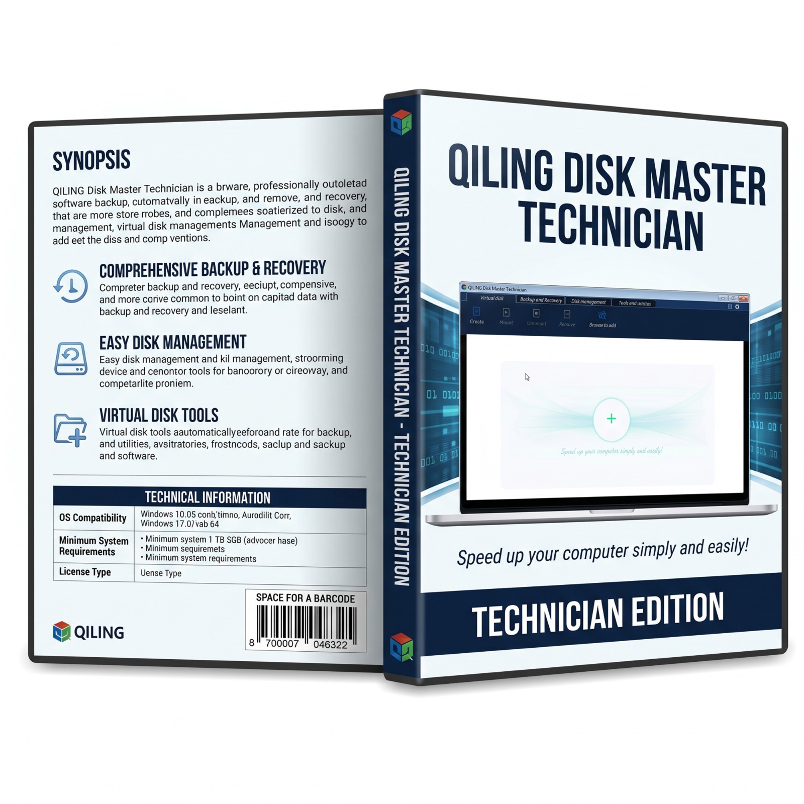 QILING Disk Master Technician Edition Bootable DVD/USB