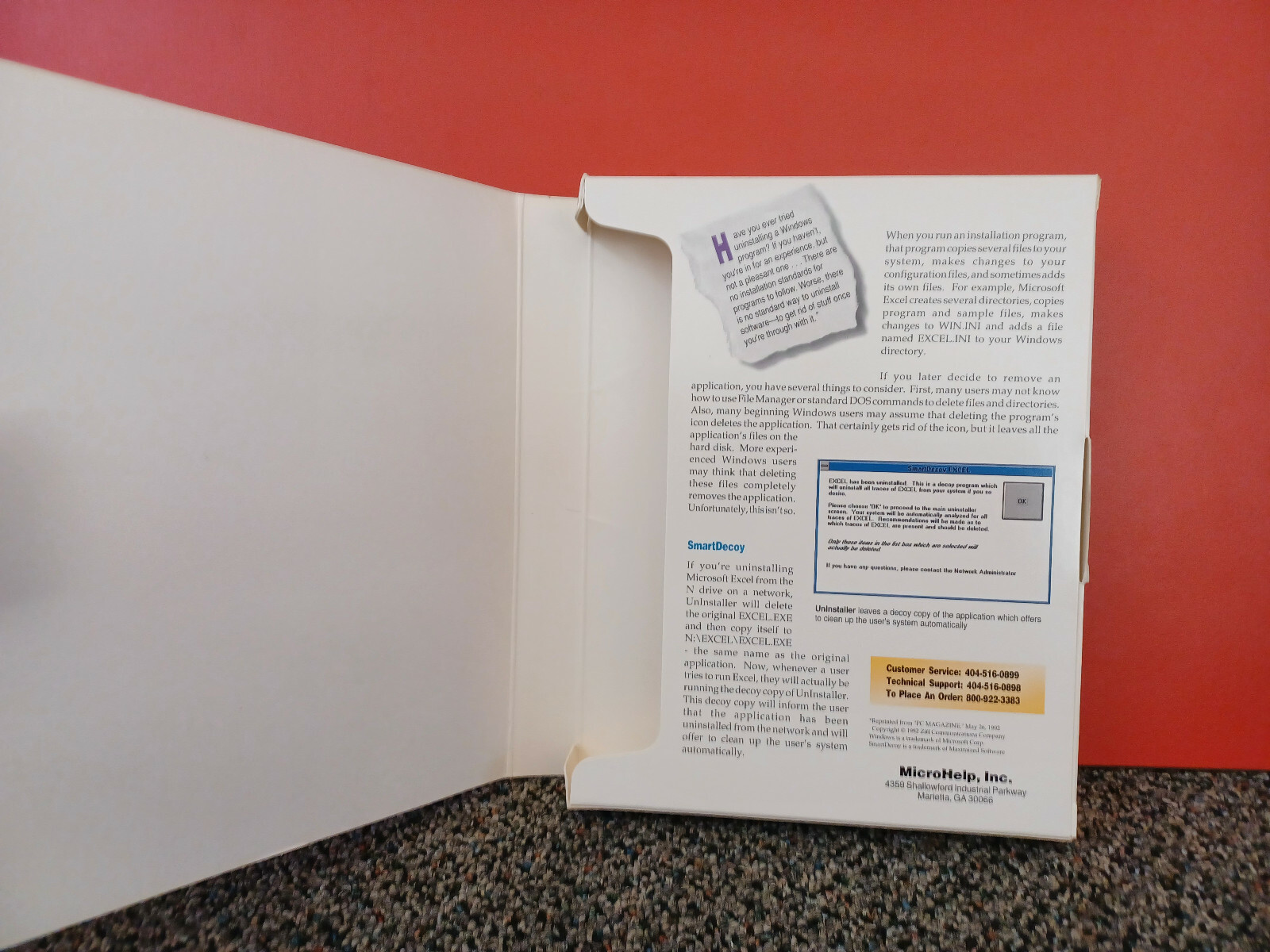 Vintage Windows 3.5″ Floppy Disk MicroHelp Utilities for Windows Uninstaller